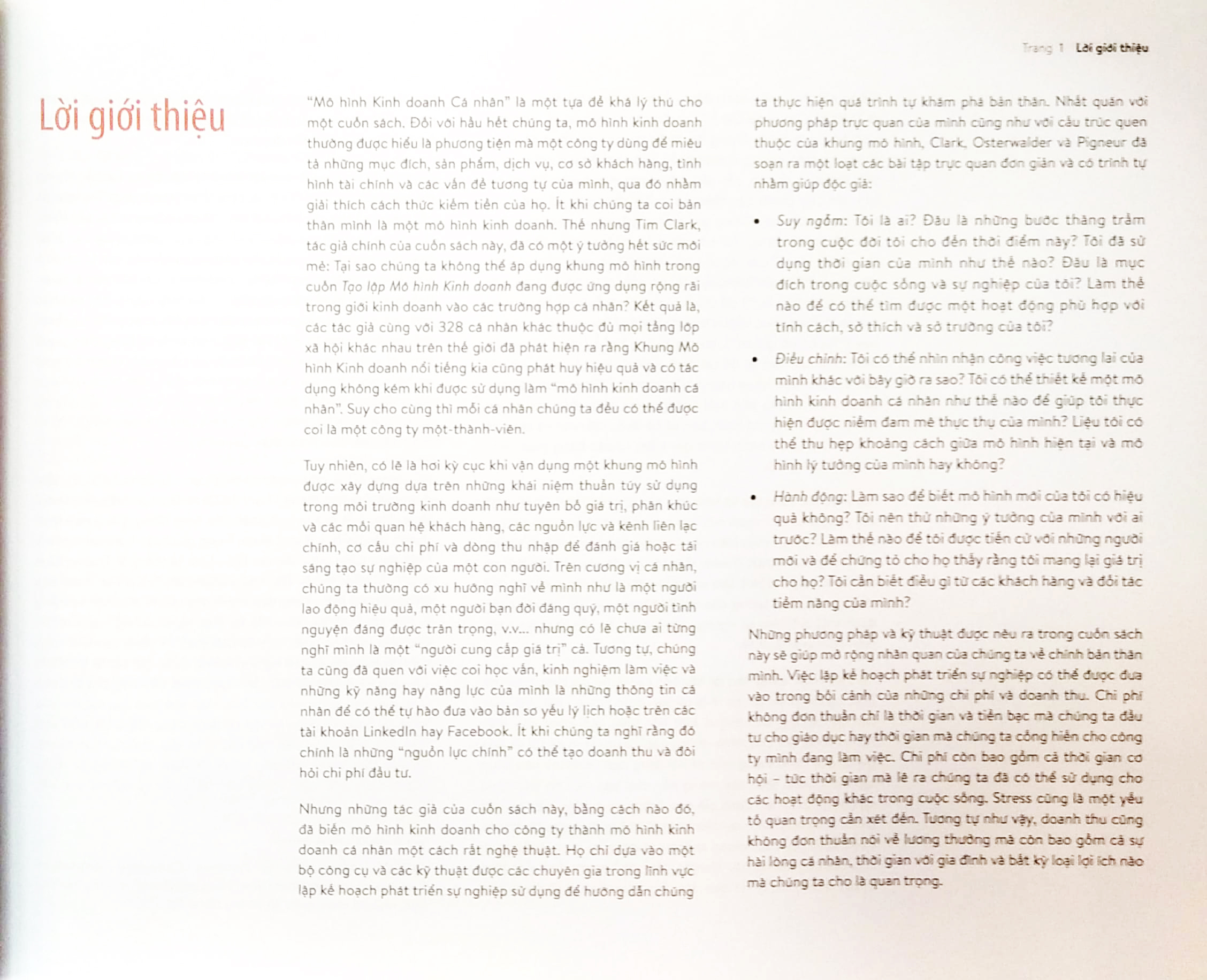 tạo lập mô hình kinh doanh - cá nhân (tái bản 2022)