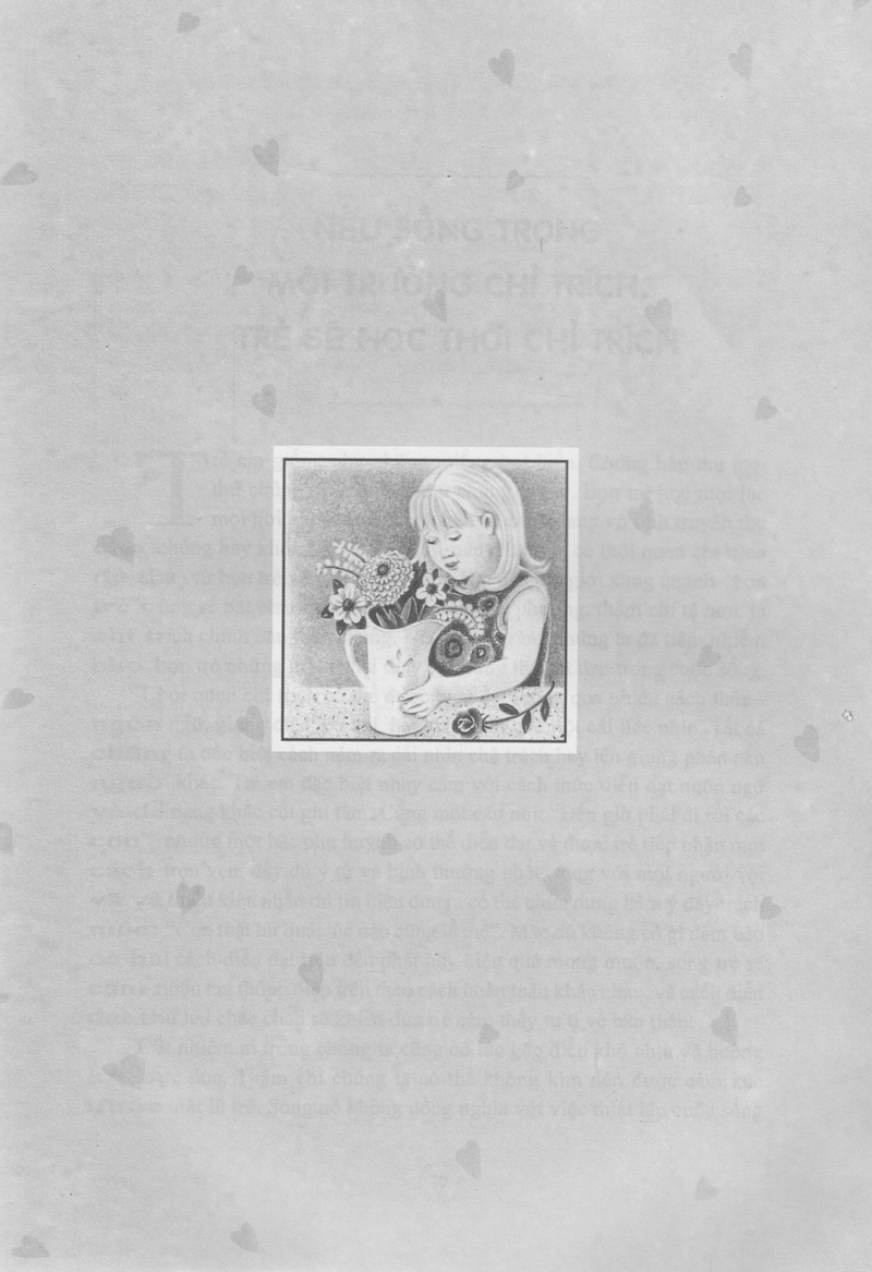 tạo lập môi trường sống định hình nhân cách trẻ