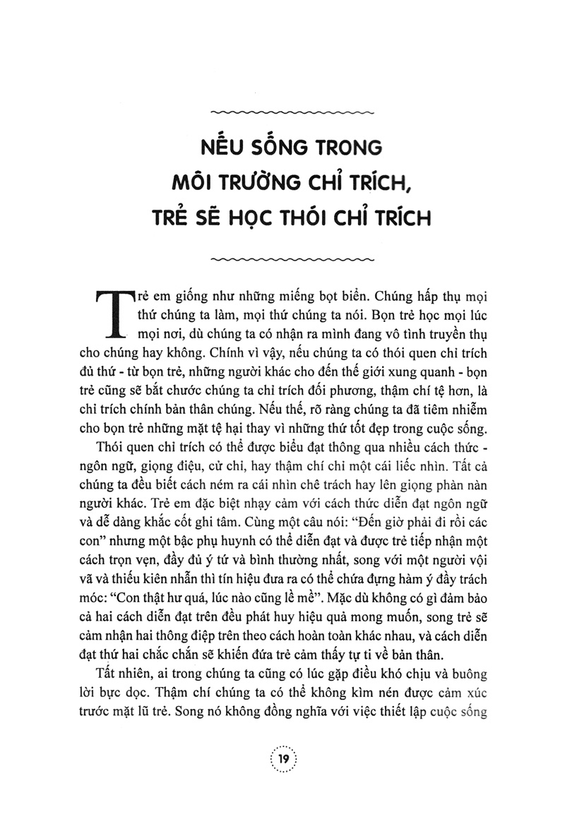 tạo lập môi trường sống định hình nhân cách trẻ