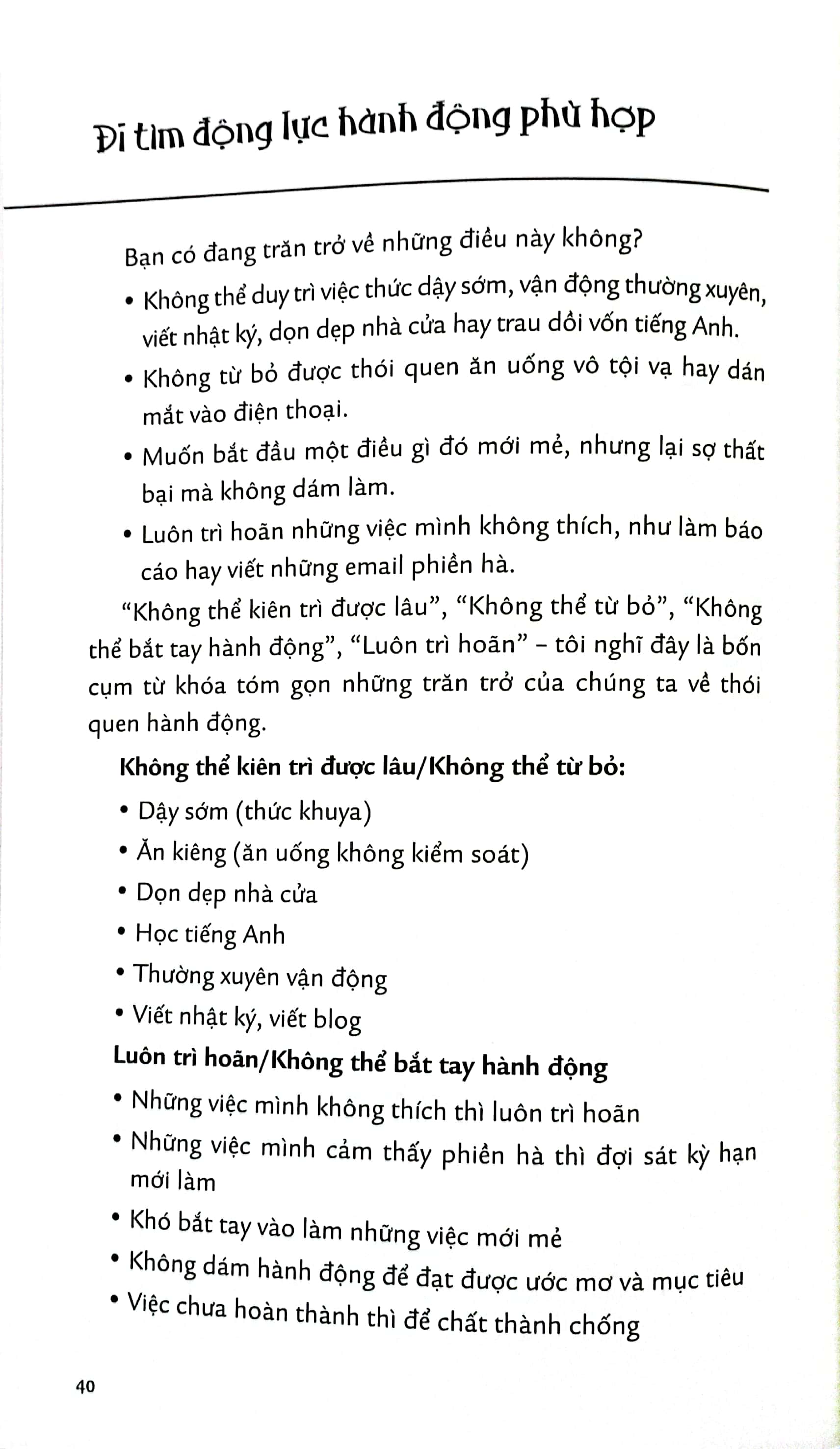 tạo thói quen nhỏ dựng cuộc đời lớn