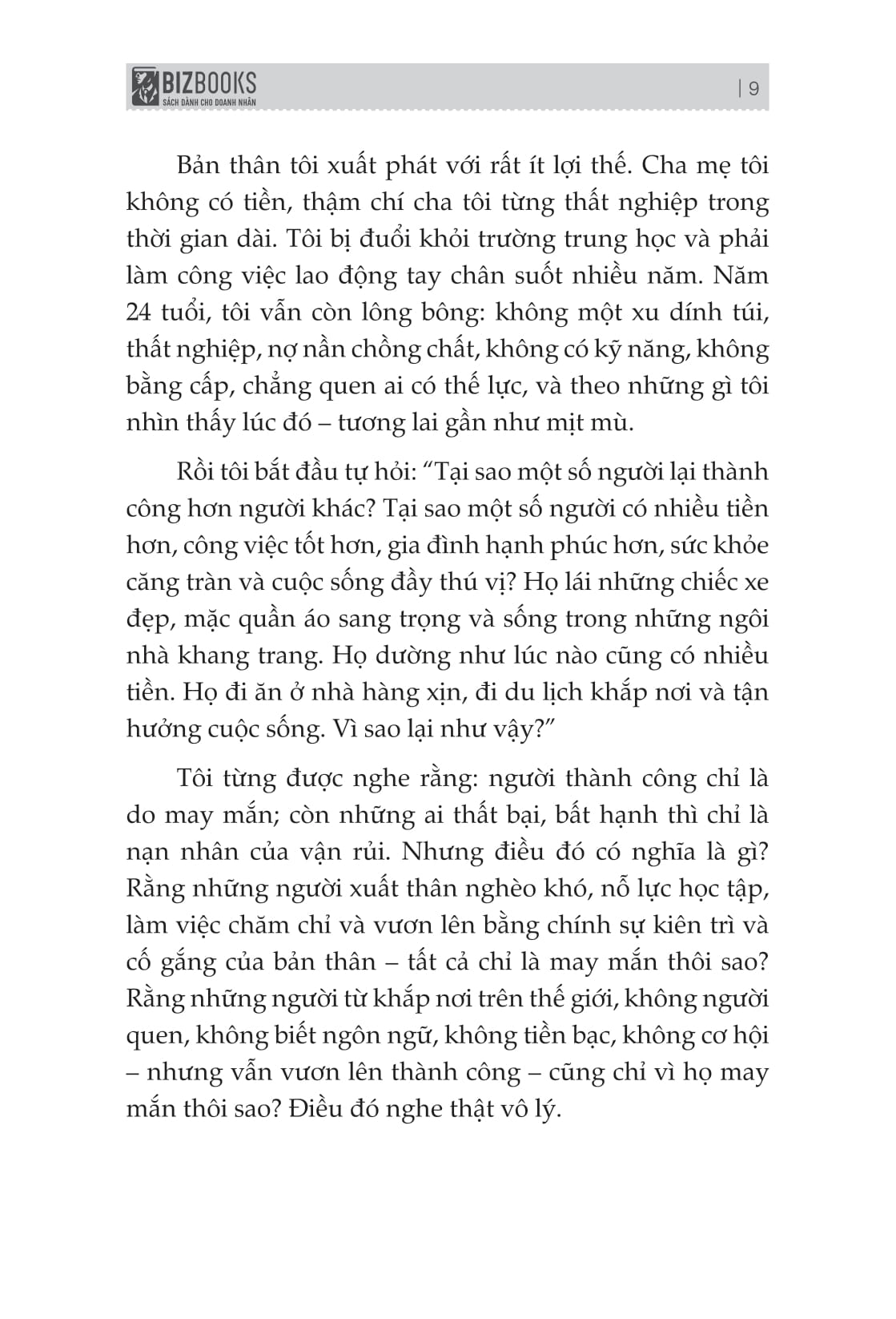 Tao Van - Dung Cho Thoi - Cac Quy Luat Giup Chu Doanh Nghiep SME Tu Tao May Man, Nam Bat Co Hoi Va But Pha