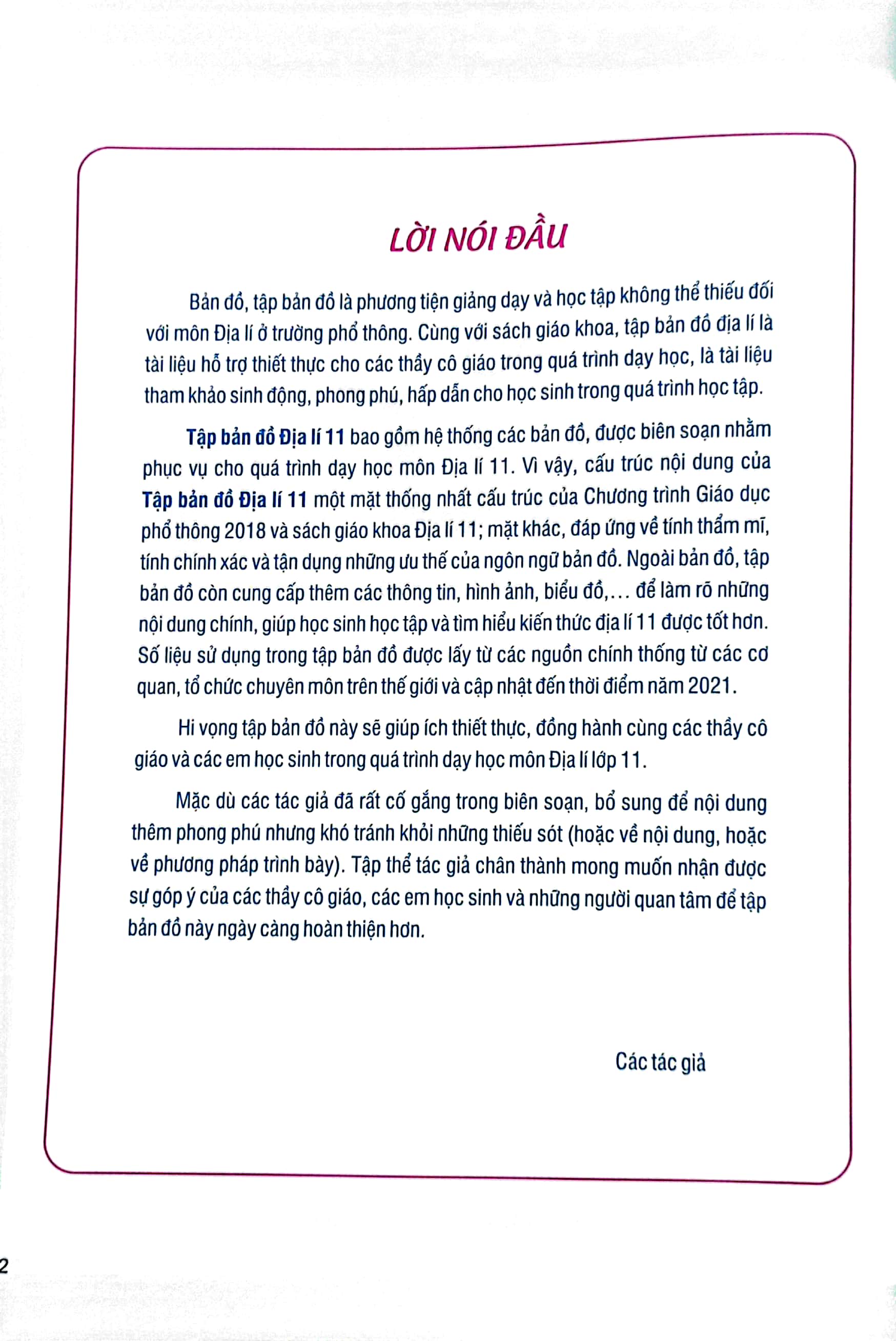 tập bản đồ địa lí 11 (theo chương trình giáo dục phổ thông 2018) (chuẩn)