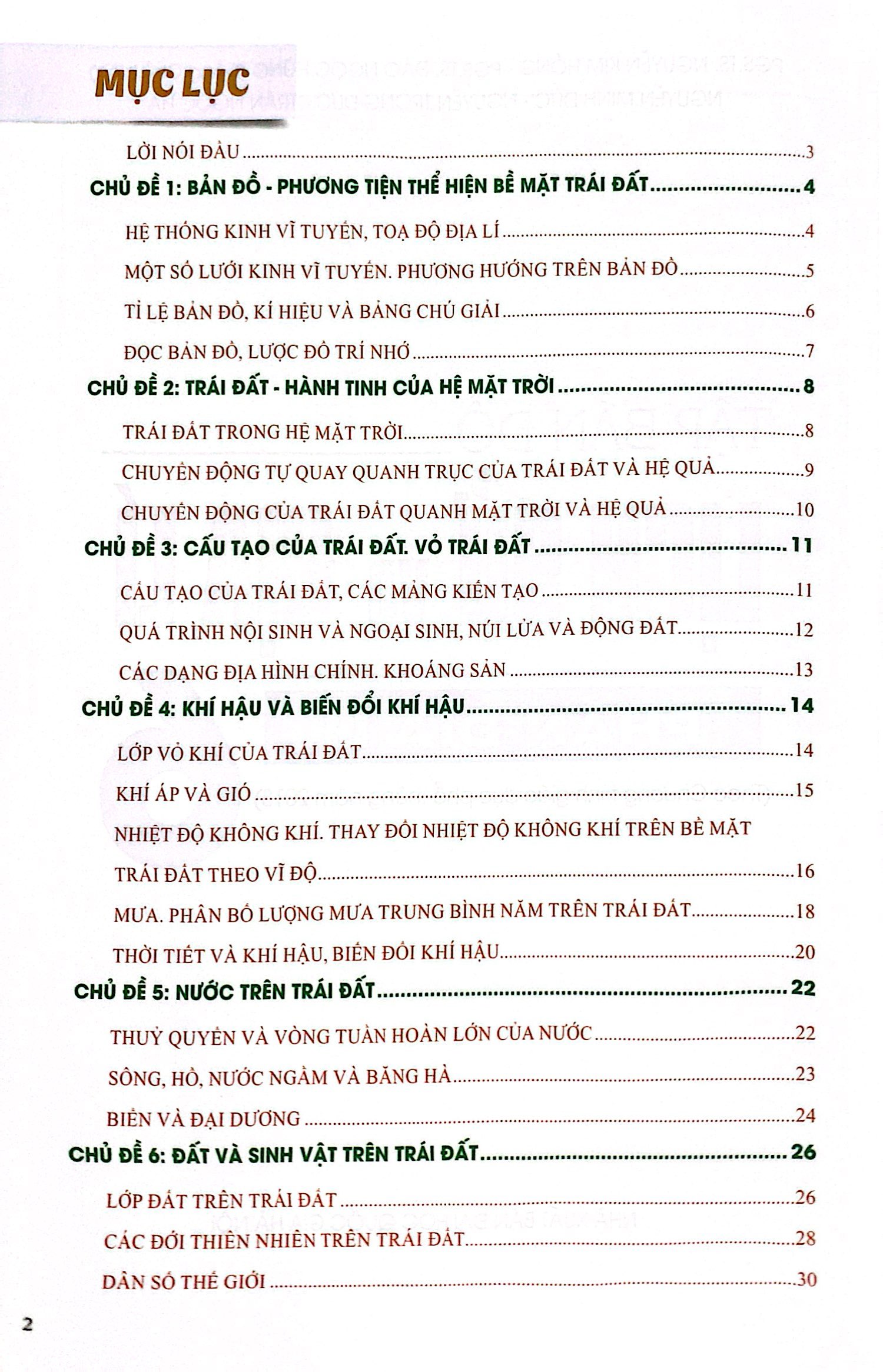 tập bản đồ lịch sử và địa lí 6 - phần địa lí (theo chương trình giáo dục phổ thông năm 2018)