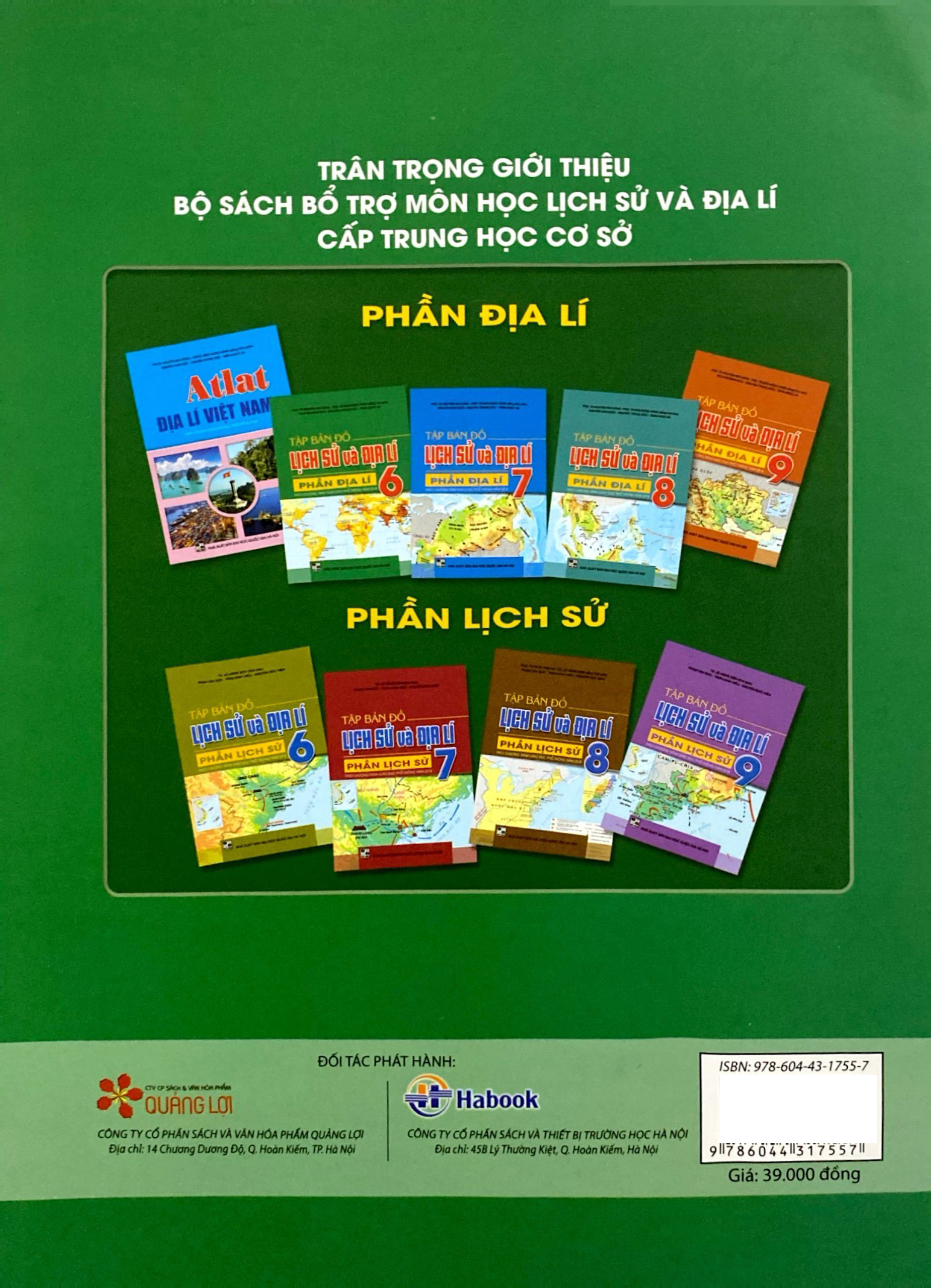 tập bản đồ lịch sử và địa lí 6 - phần địa lí (theo chương trình giáo dục phổ thông năm 2018)