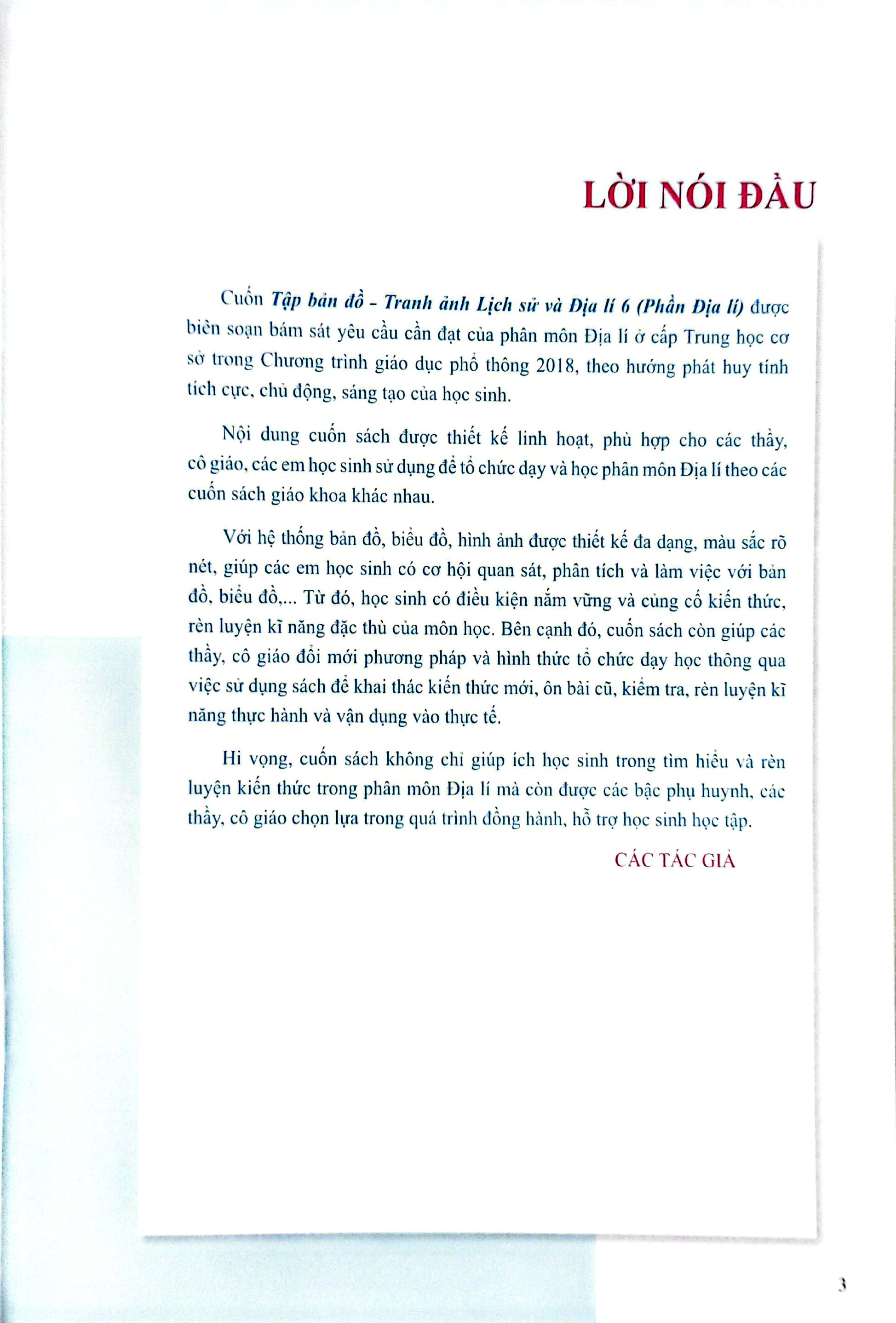 Tap Ban Do-Tranh Anh Lich Su Va Dia Li 6 - Phan Dia Li (Theo Chuong Trinh Giao Duc Pho Thong 2018)