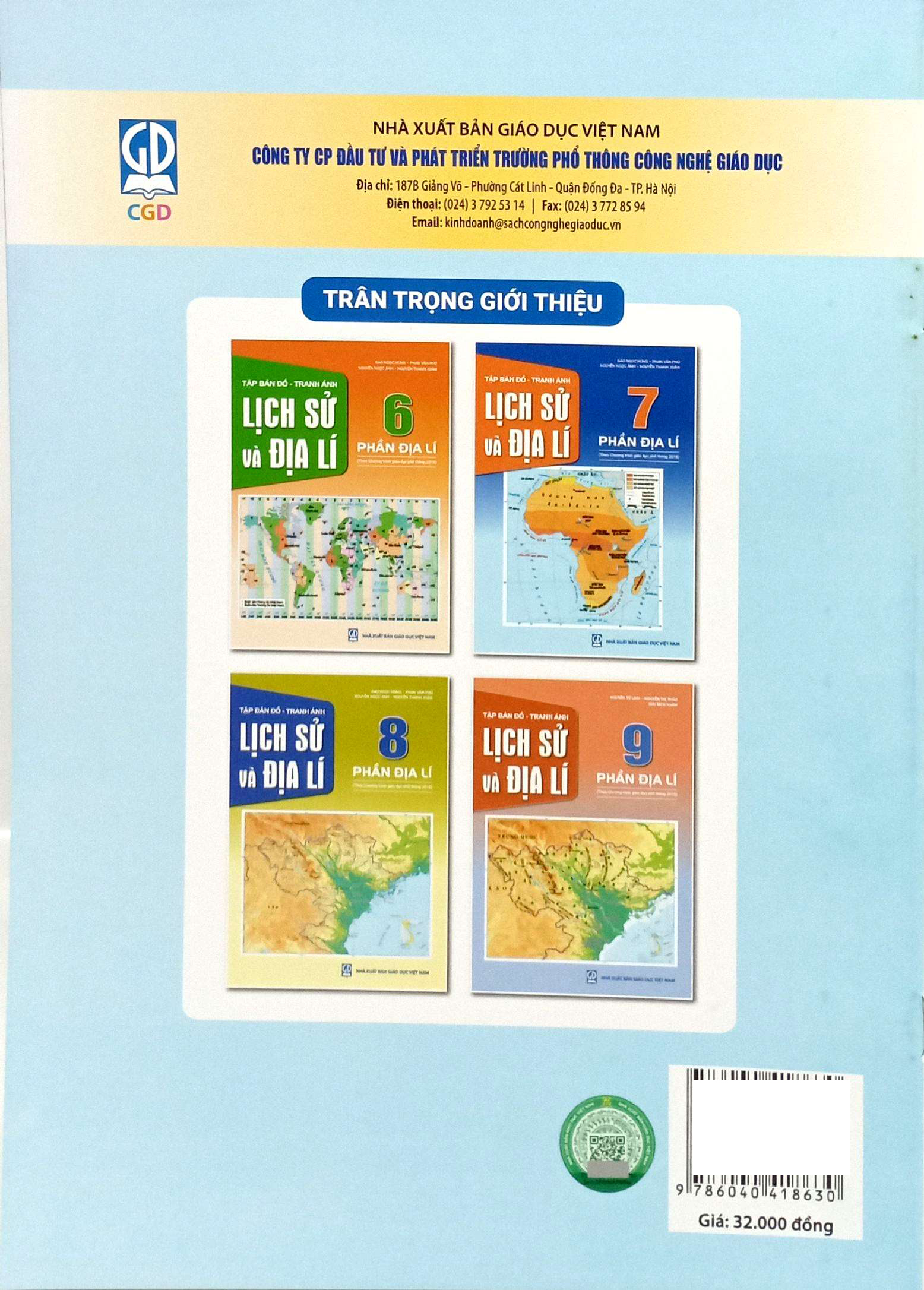 Tap Ban Do-Tranh Anh Lich Su Va Dia Li 7 - Phan Dia Li (Theo Chuong Trinh Giao Duc Pho Thong 2018)