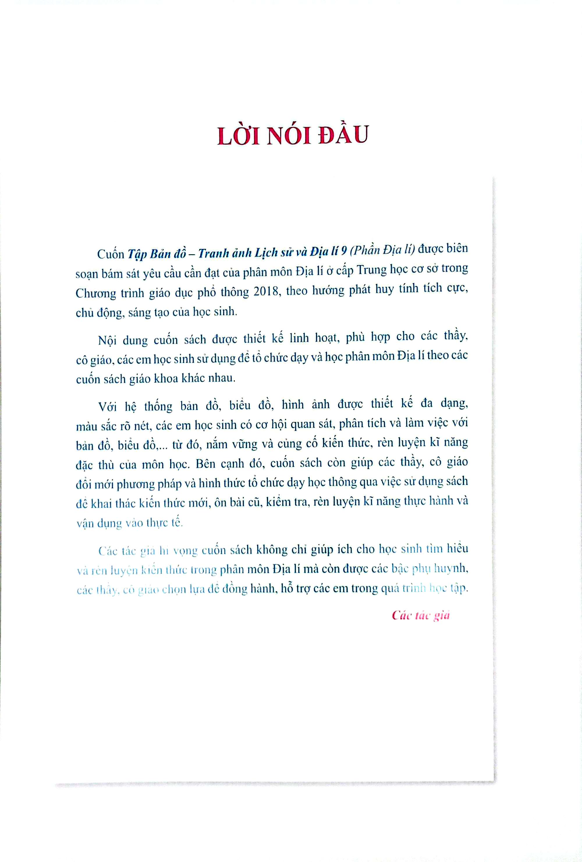 Tap Ban Do-Tranh Anh Lich Su Va Dia Li 9 - Phan Dia Li (Theo Chuong Trinh Giao Duc Pho Thong 2018)