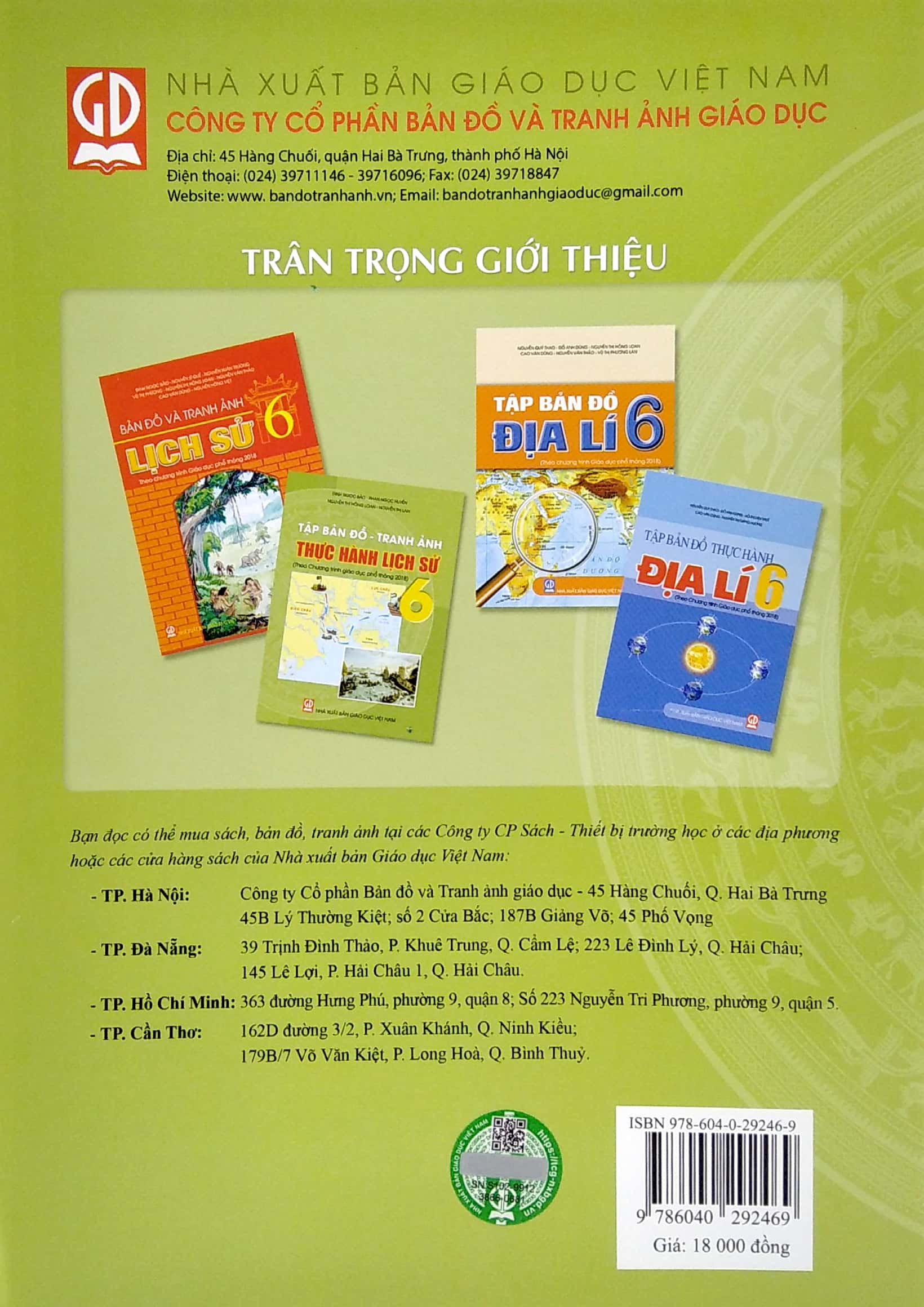 tập bản đồ - tranh ảnh thực hành lịch sử 6 (theo chương trình gdpt 2018)