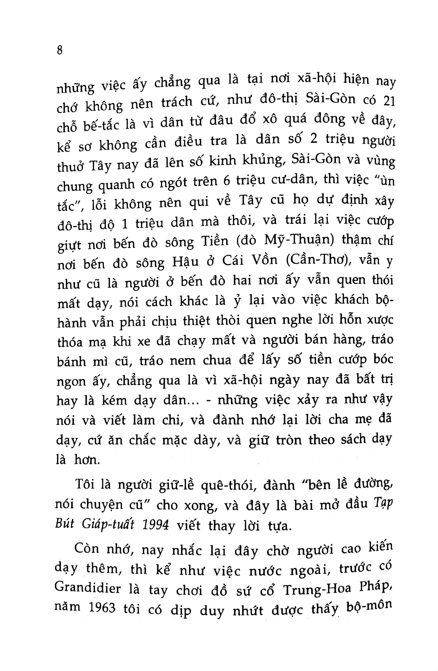 tạp bút năm giáp tuất 1994 - di cảo