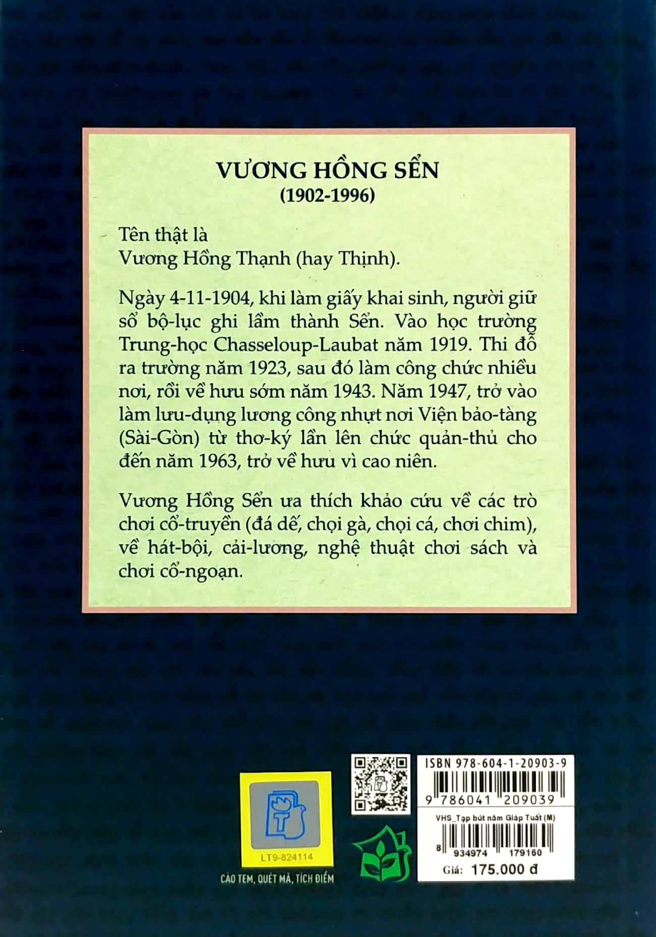 tạp bút năm giáp tuất 1994 - di cảo