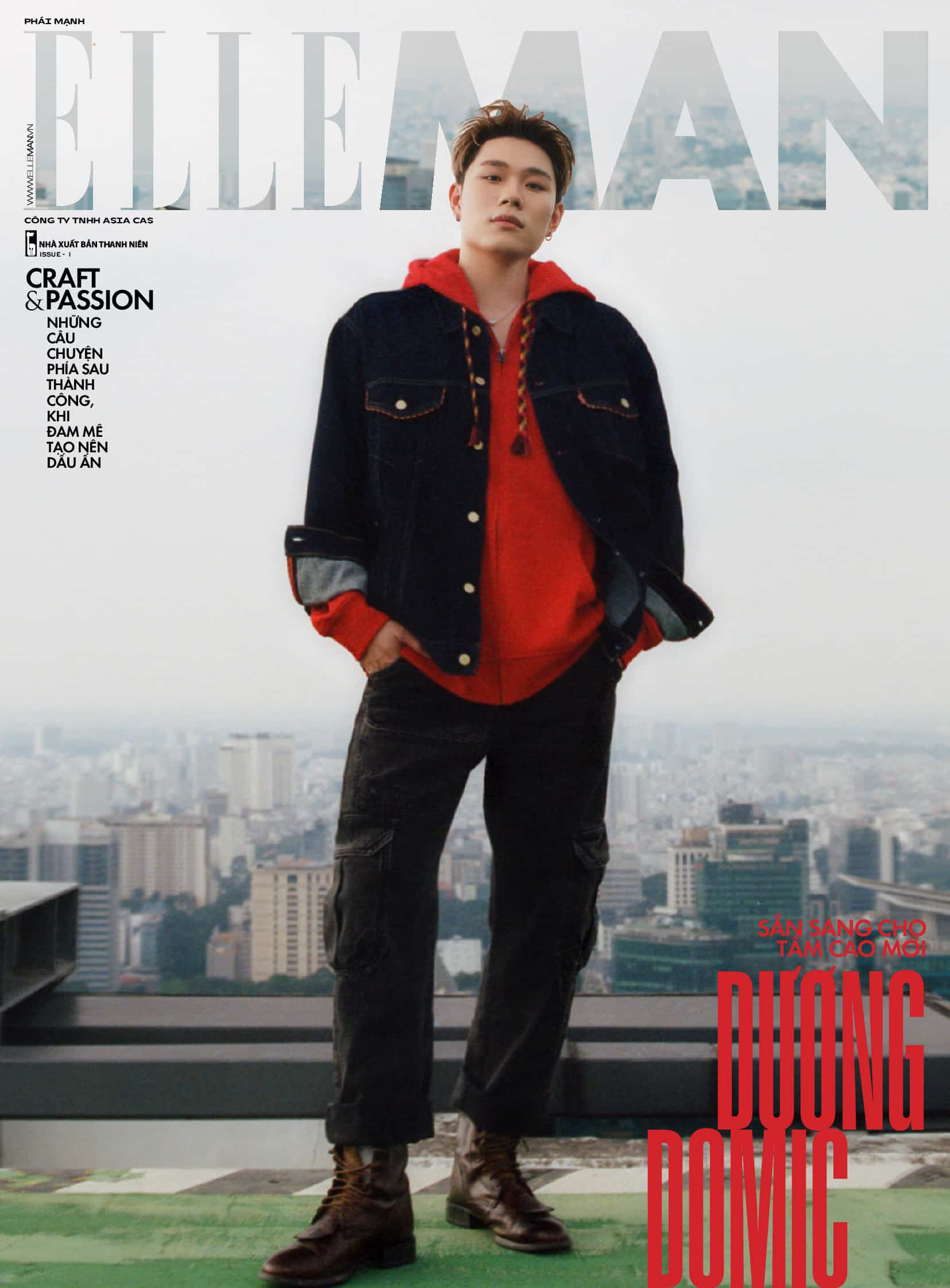 tạp chí phái mạnh elle man tháng 01/2025 - craft and passion - bìa 1