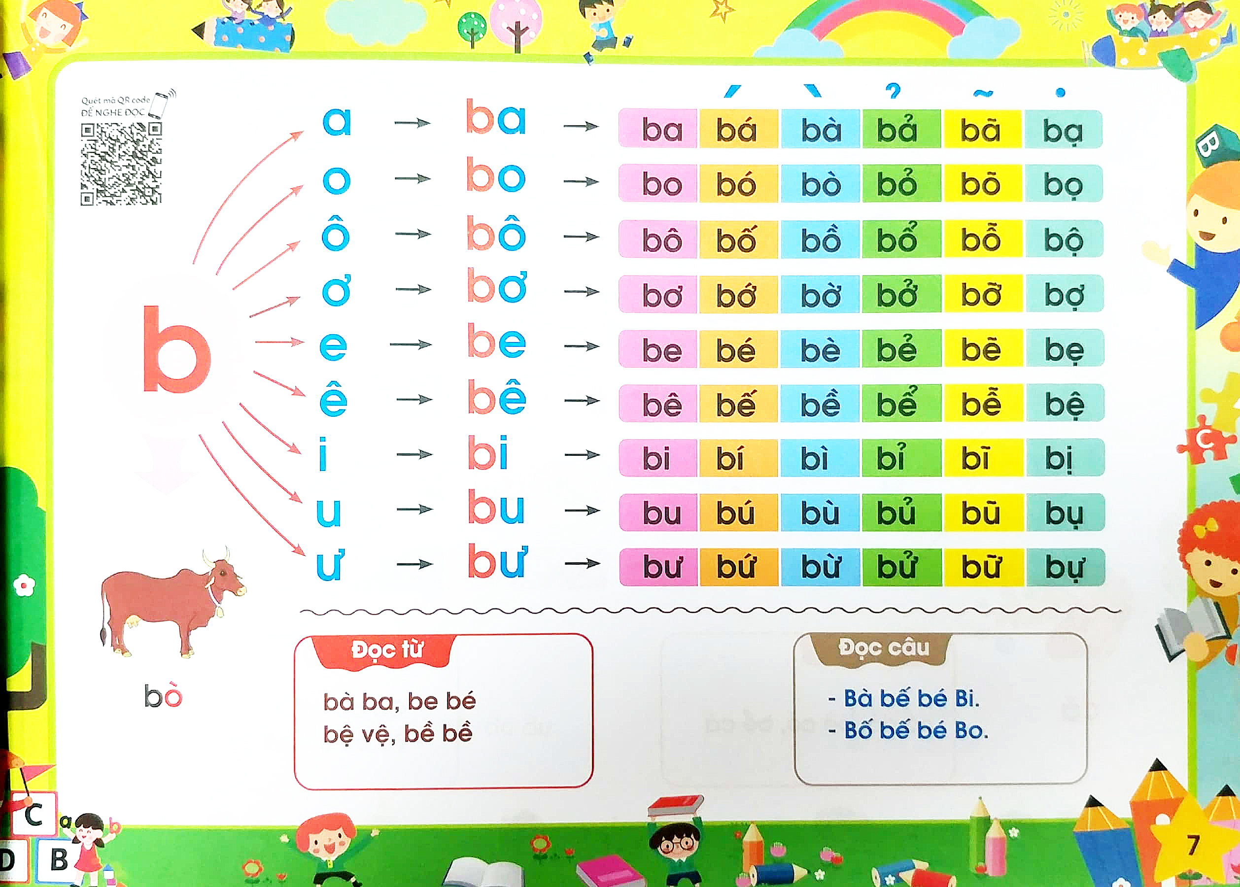 tập đánh vần tiếng việt theo sơ đồ tư duy (4-6 tuổi) - phiên bản tương tác (tái bản 2023)