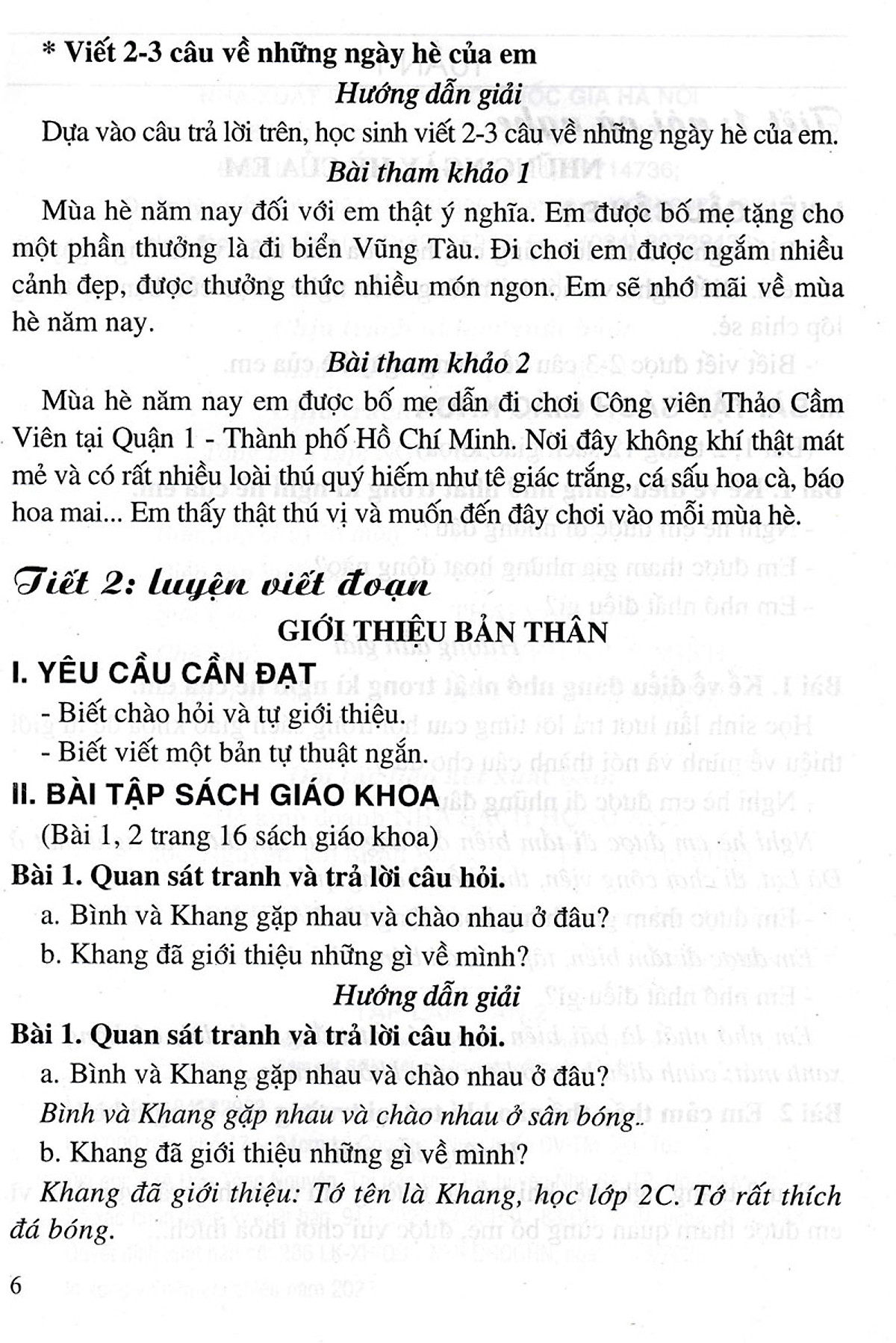 tập làm văn 2 (bám sát sgk kết nối tri thức với cuộc sống)
