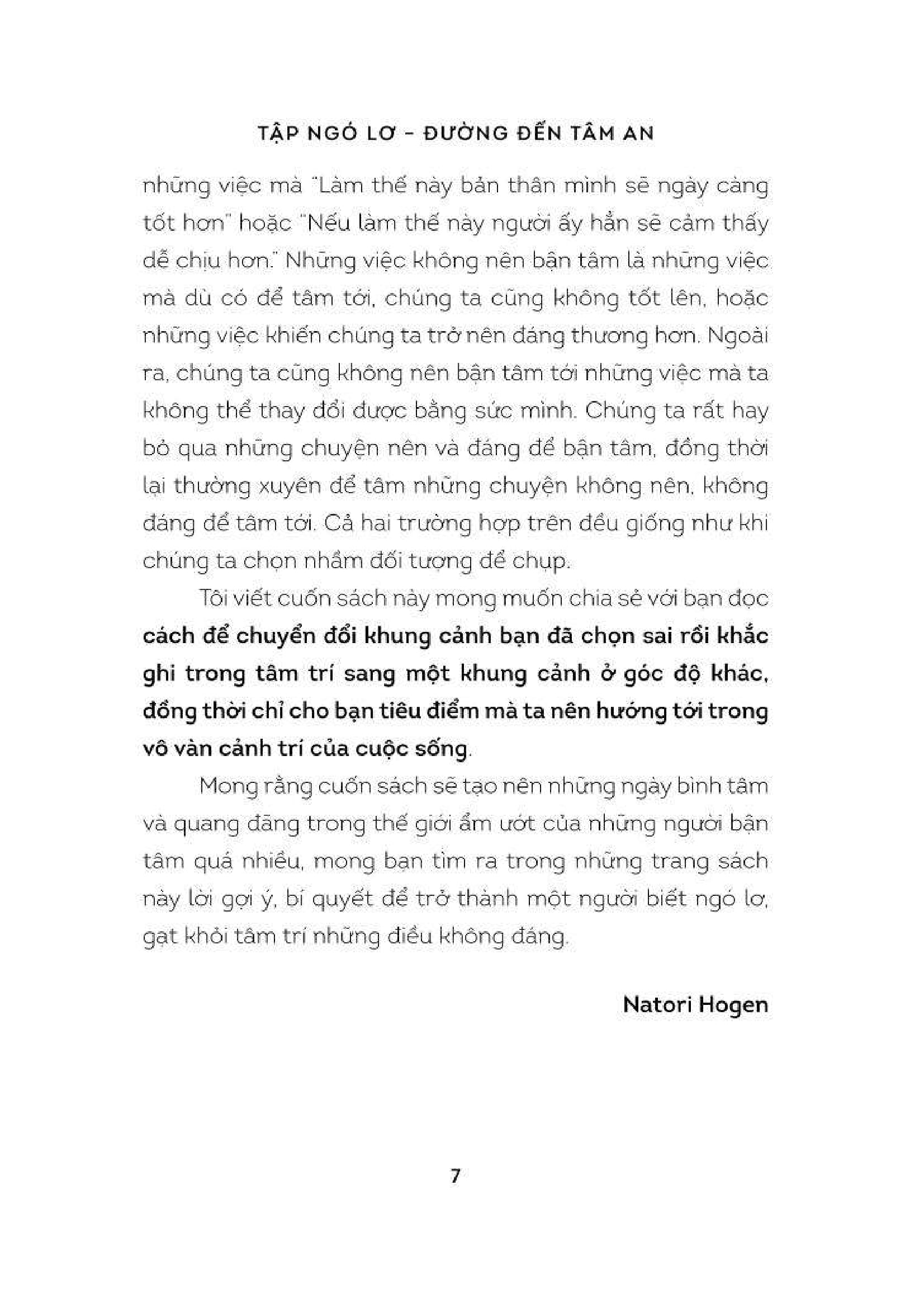 tập ngó lơ - đường đến tâm an