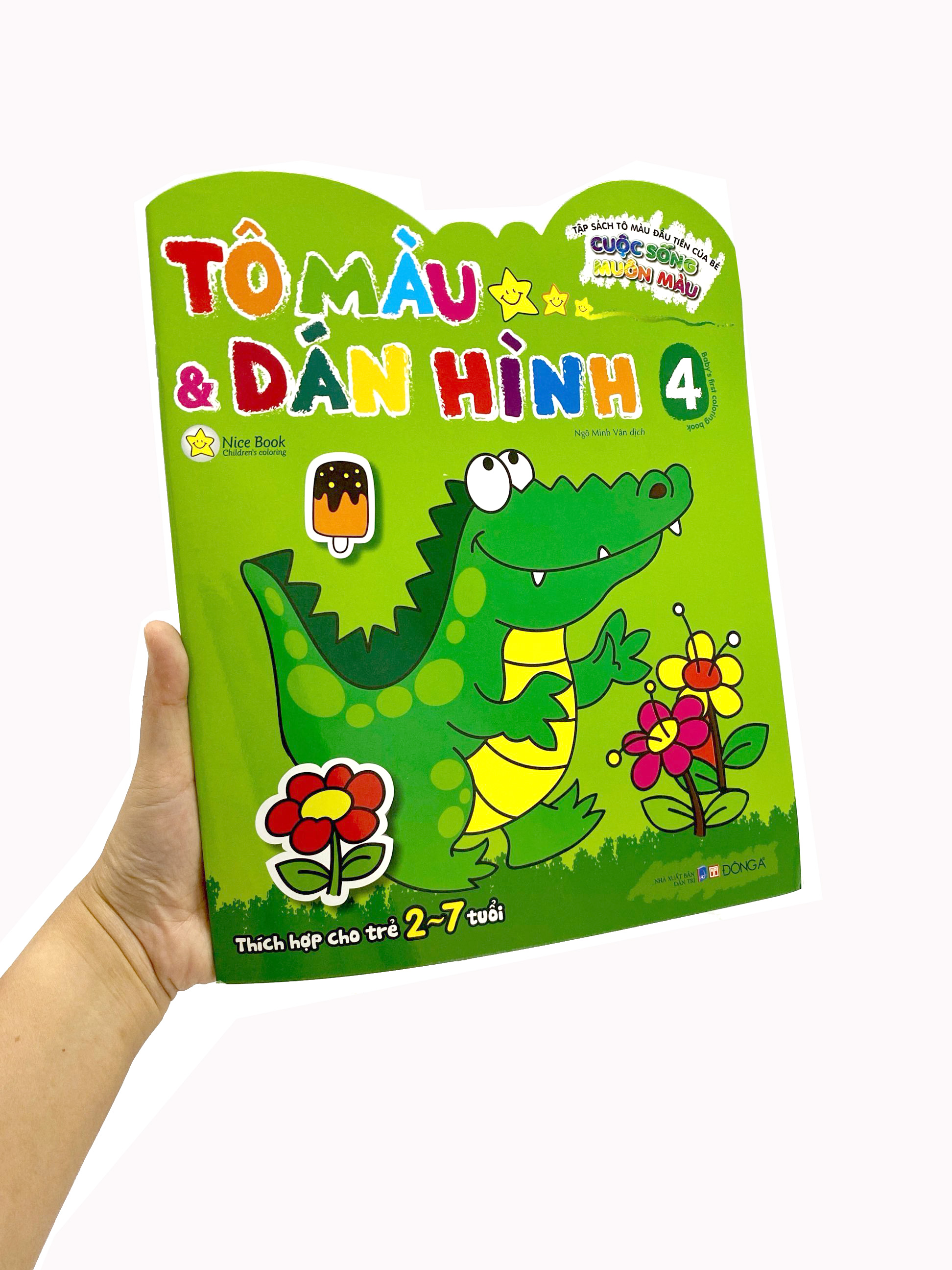 tập sách tô màu đầu tiên của bé - cuộc sống muôn màu - tô màu và dán hình - tập 4