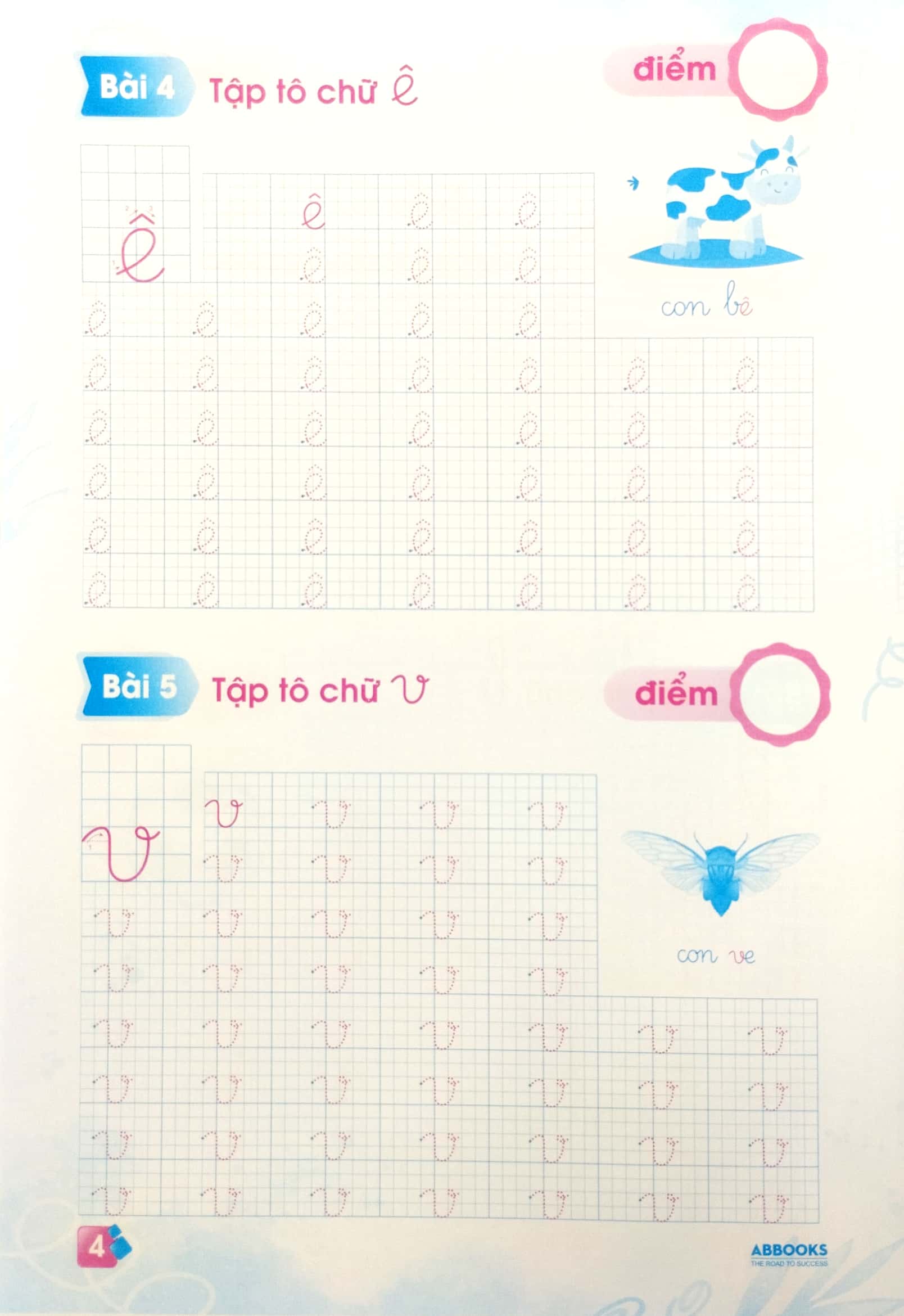 tập tô chữ cái dành cho 4-5 tuổi (tủ sách mầm non chăm học)