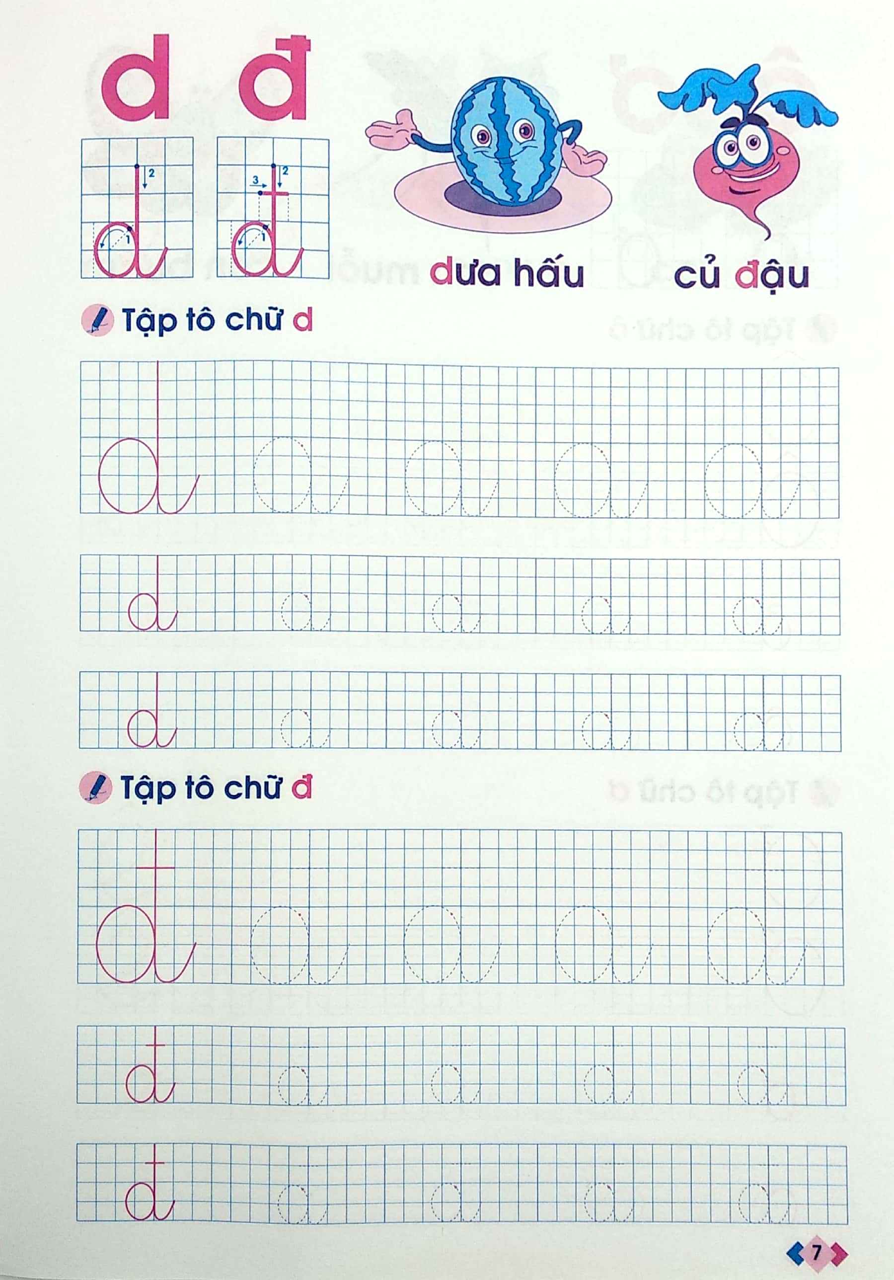 tập tô chữ mẫu giáo dành cho trẻ 5-6 tuổi