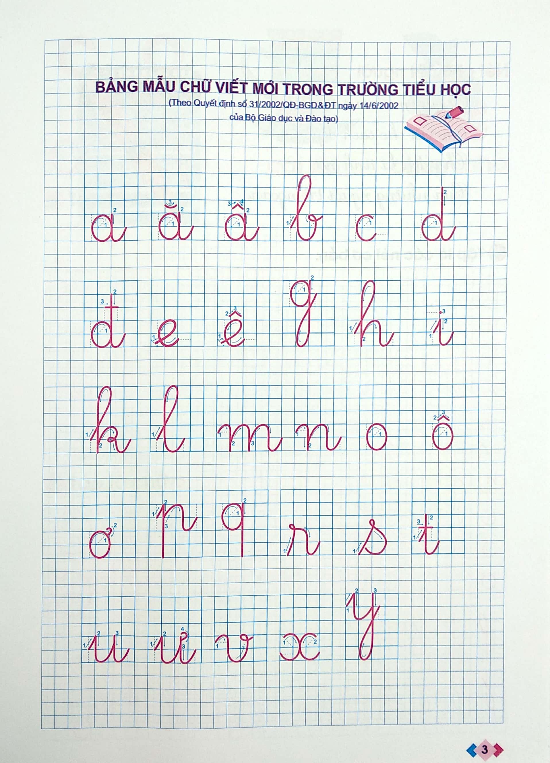 tập tô chữ mẫu giáo dành cho trẻ 5-6 tuổi