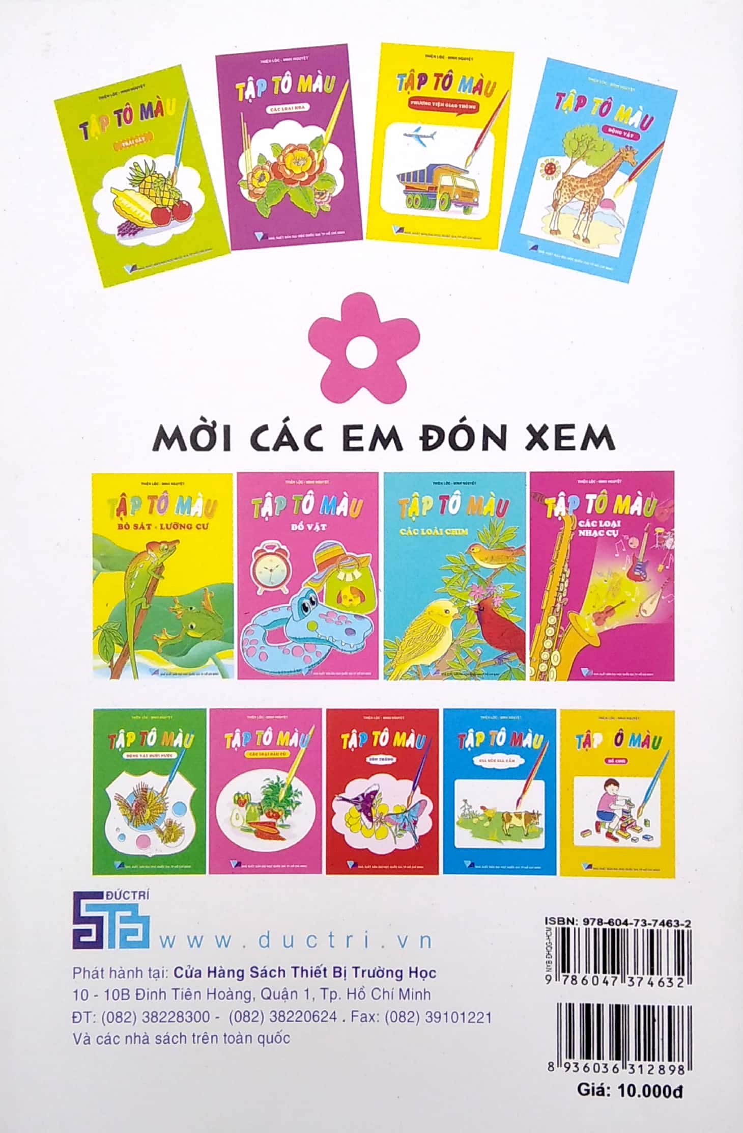 tập tô màu - các loài chim