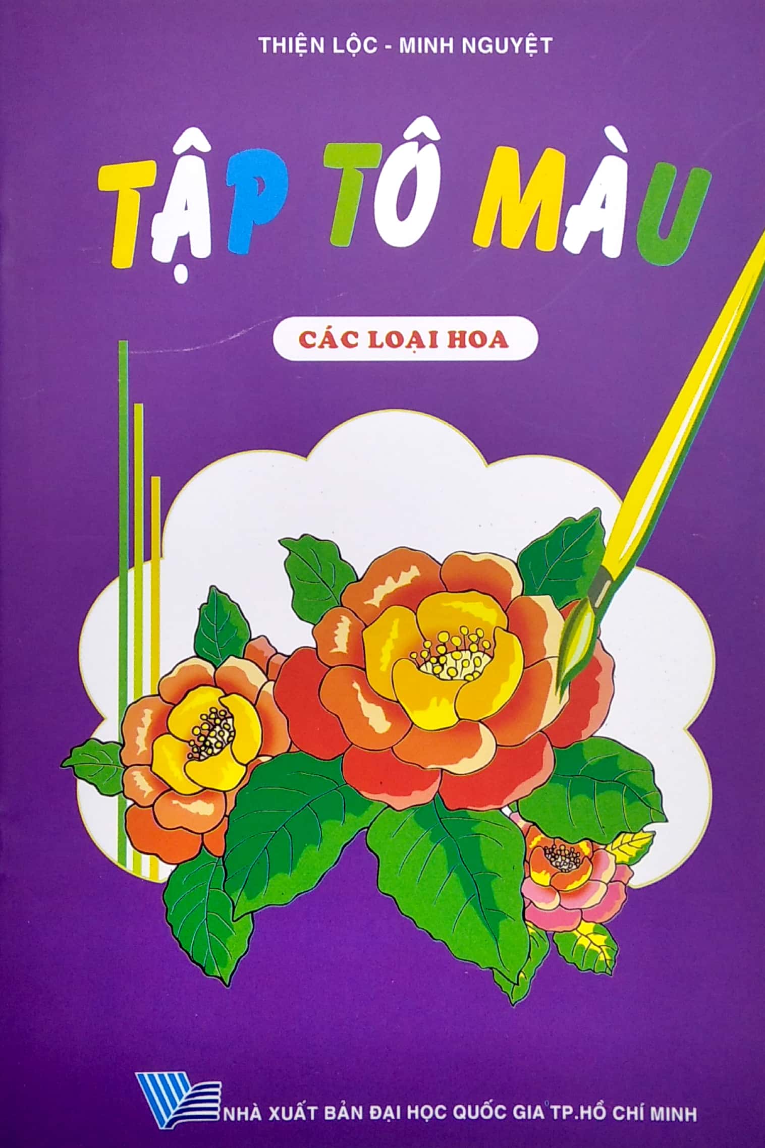 tập tô màu các loại hoa