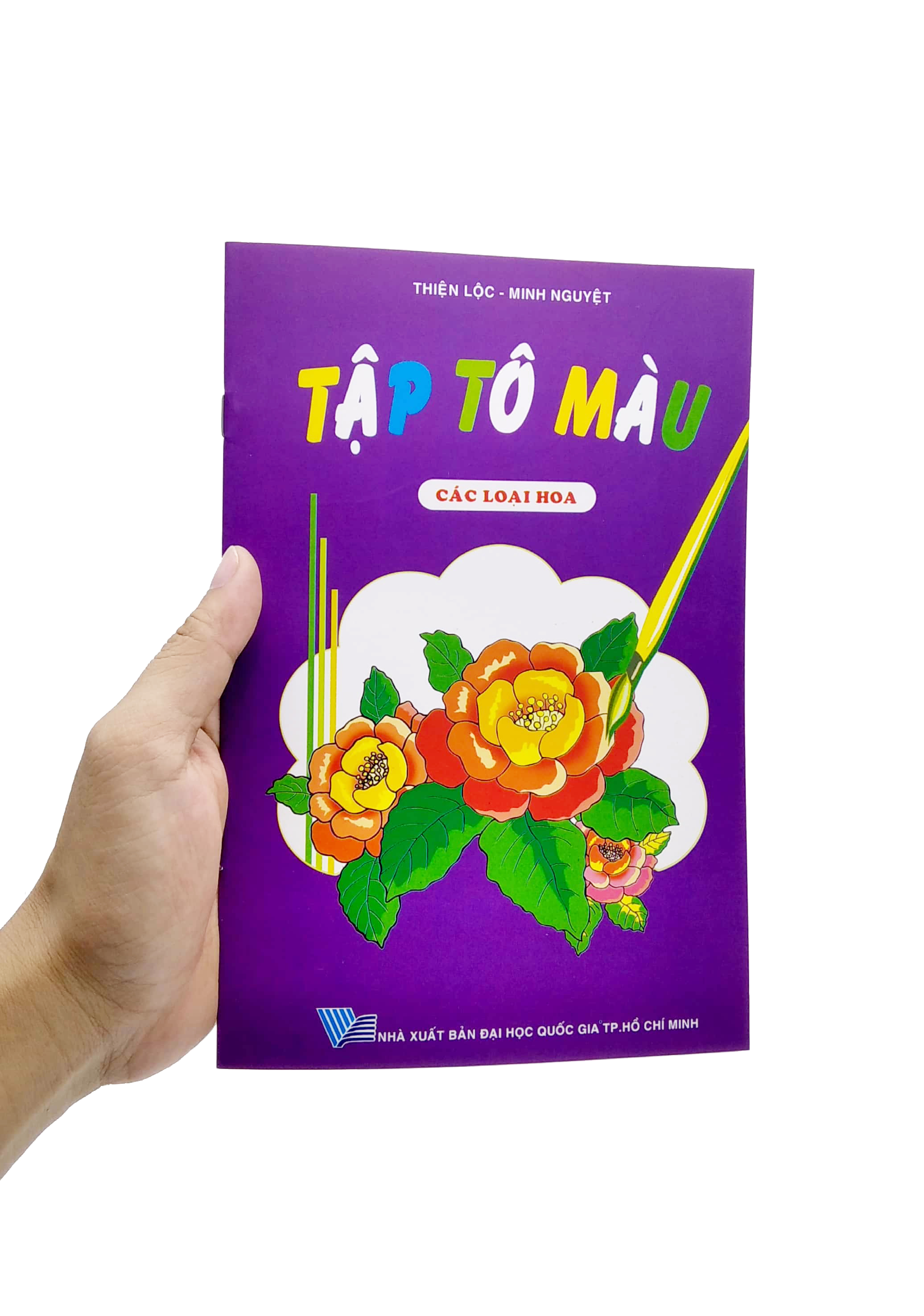 tập tô màu các loại hoa