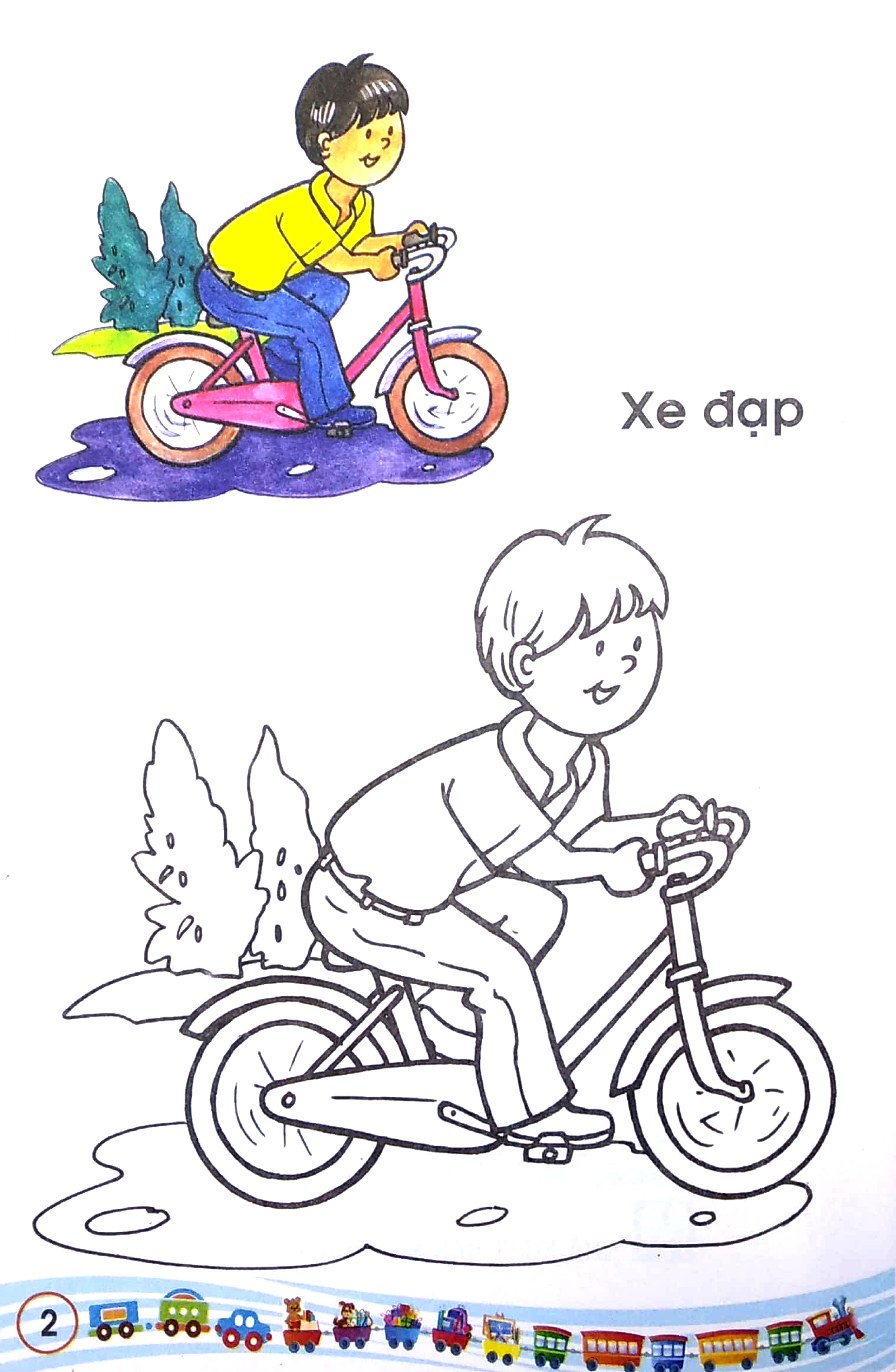 tập tô màu - các loại xe