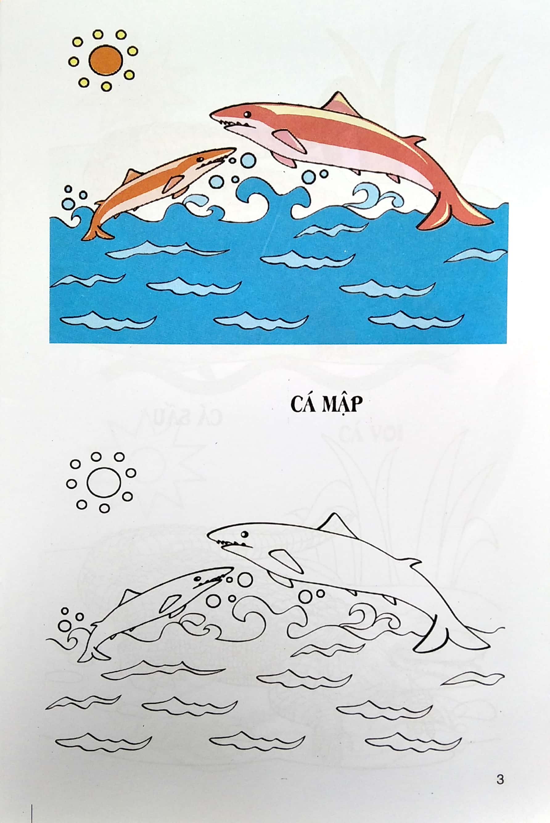 tập tô màu - động vật dưới nước