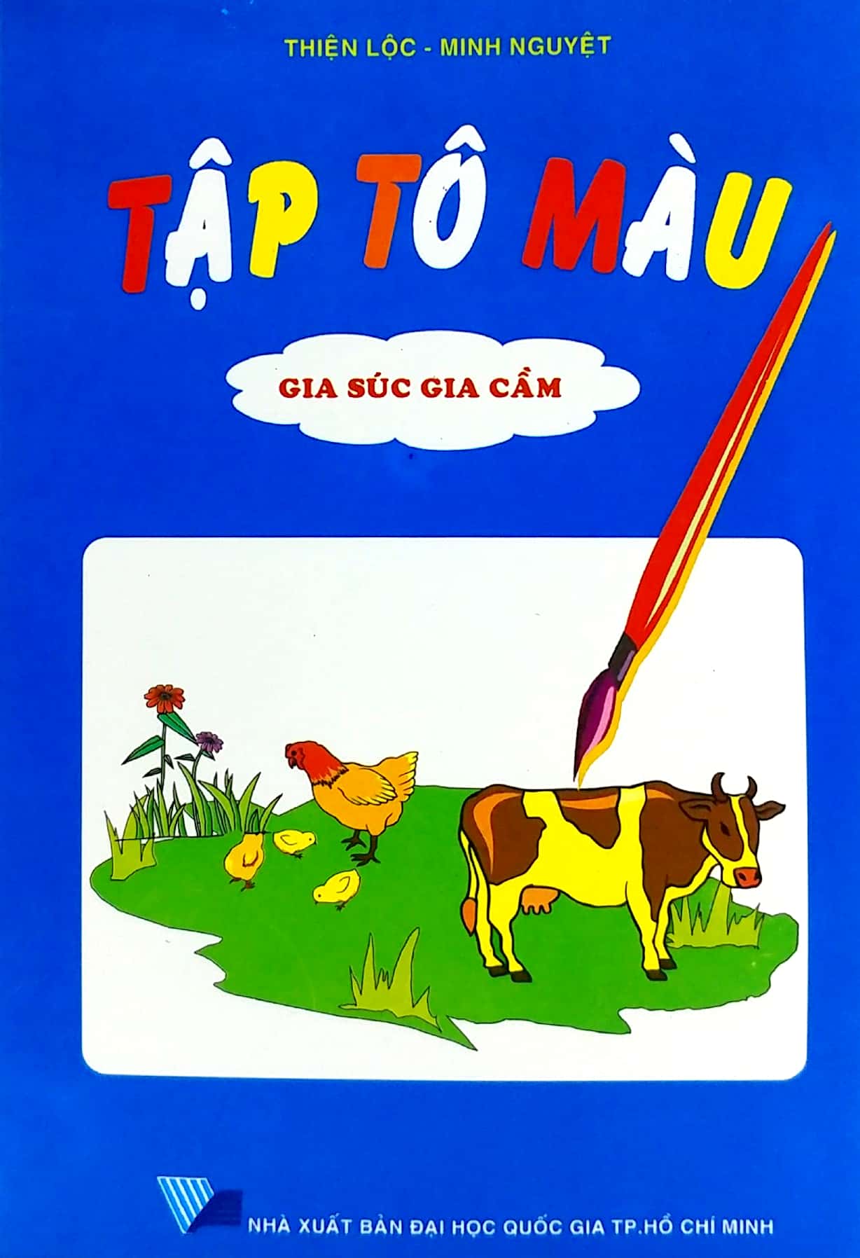 tập tô màu - gia súc gia cầm