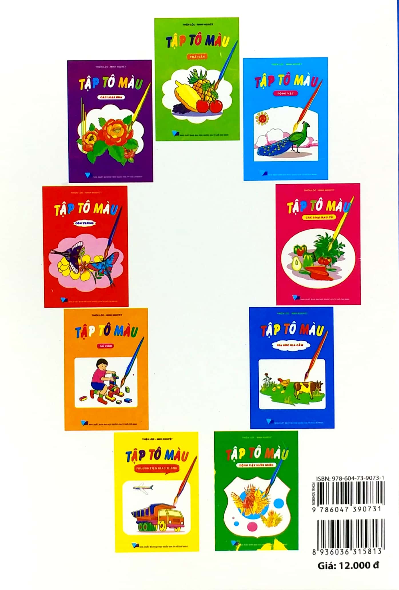 tập tô màu - gia súc gia cầm