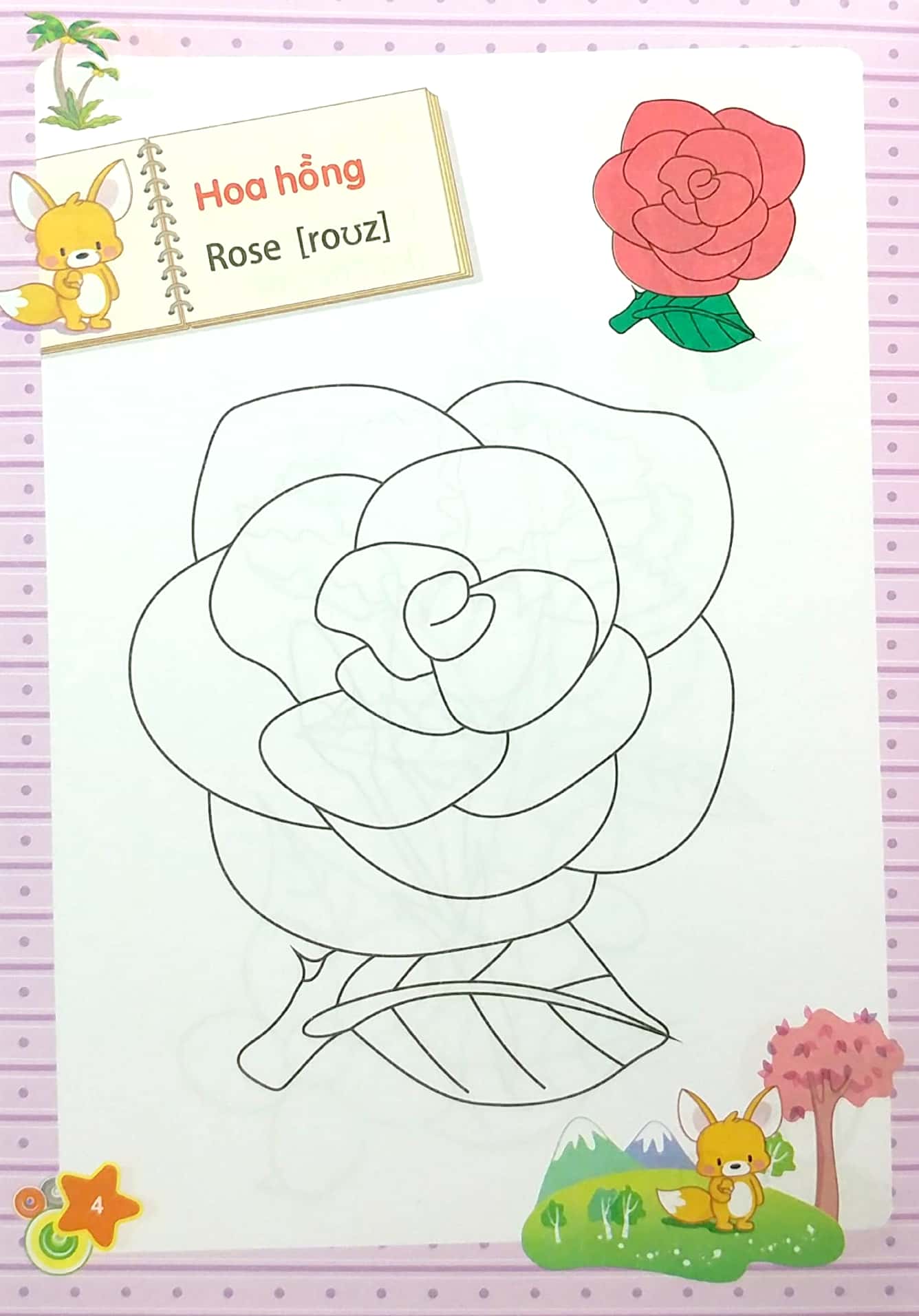 tập tô màu mẫu giáo - chủ đề hoa (tái bản 2023)