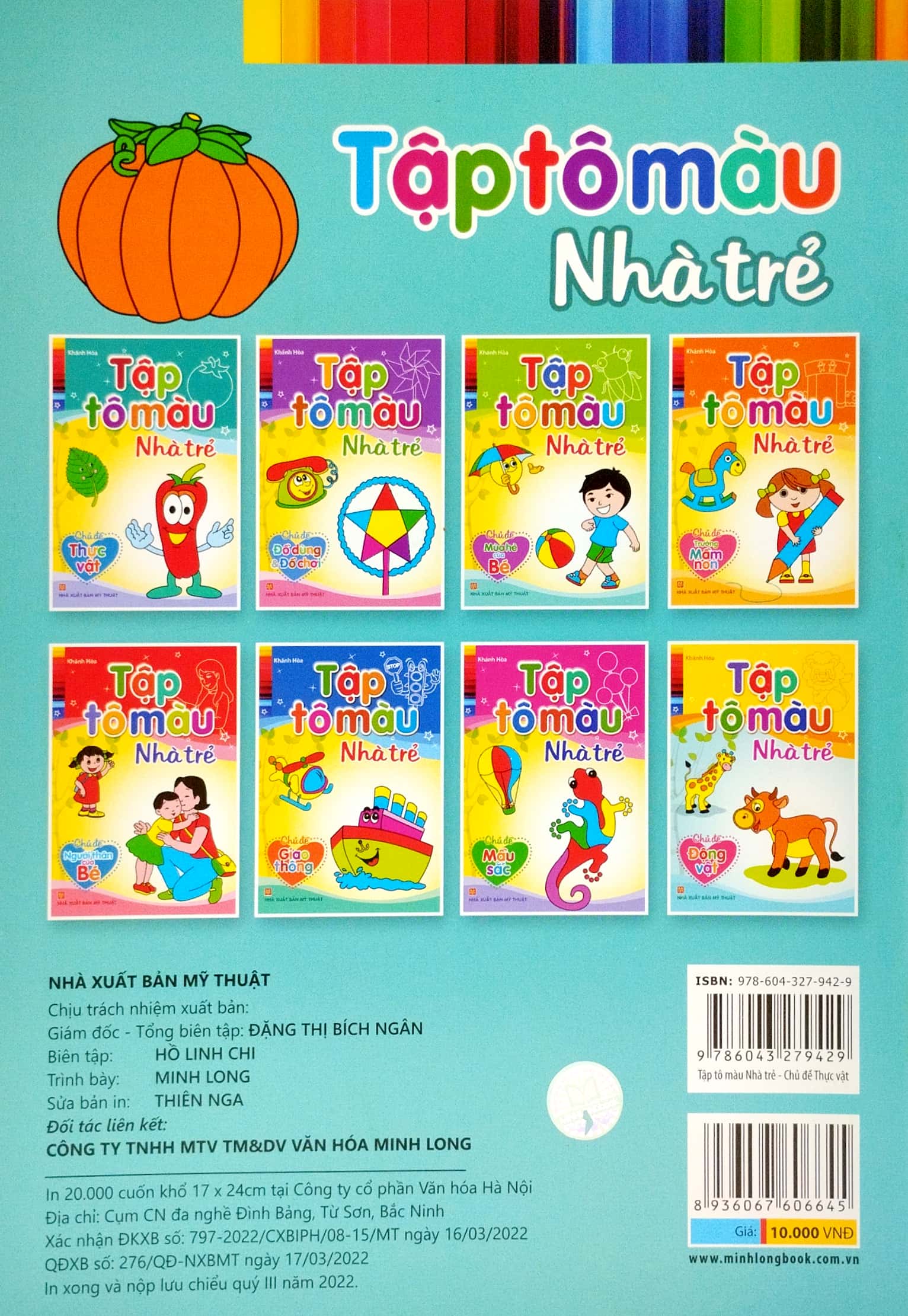 tập tô màu nhà trẻ - thực vật (2022)