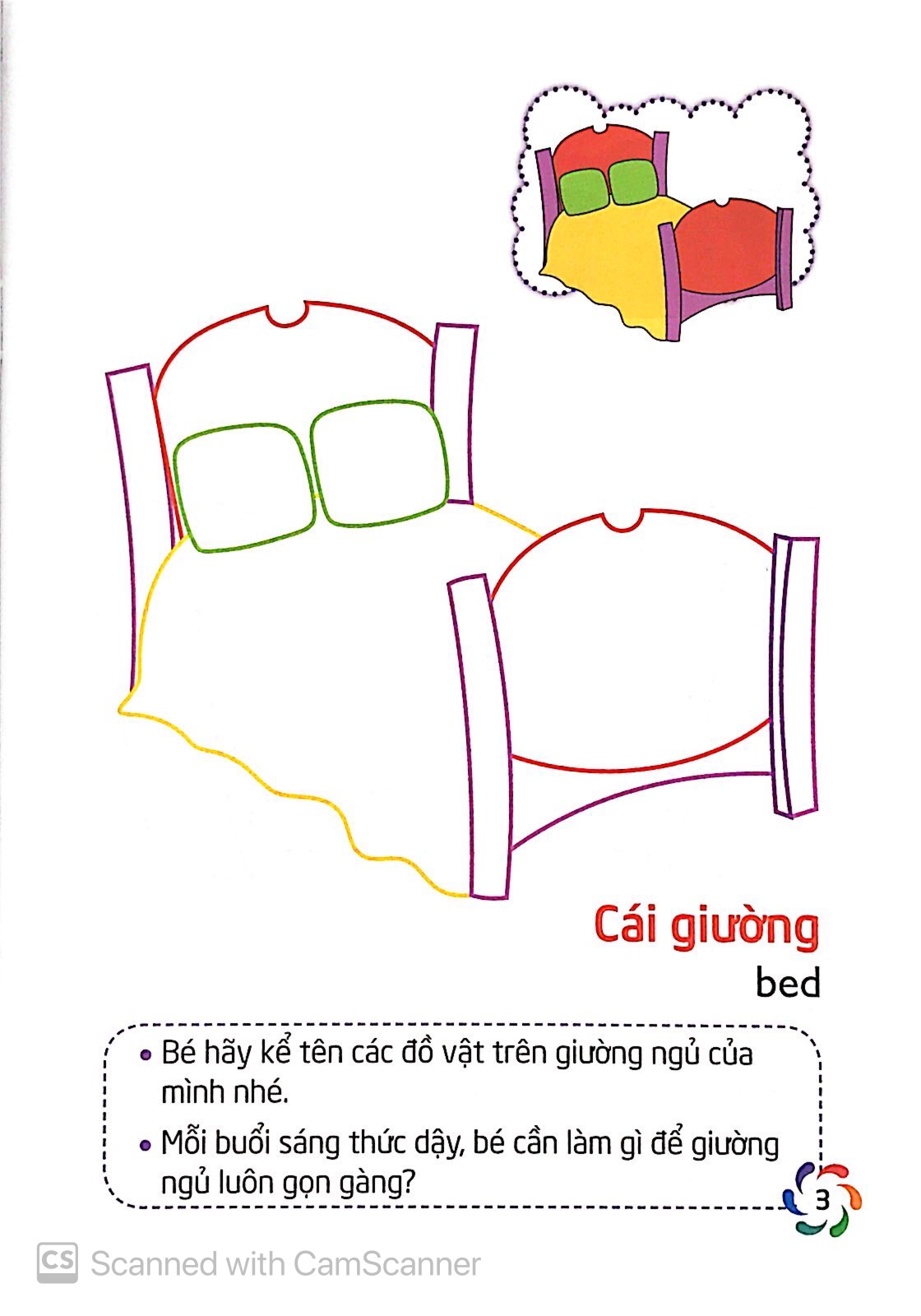 tập tô màu và nhận biết thế giới xung quanh - đồ dùng gia đình