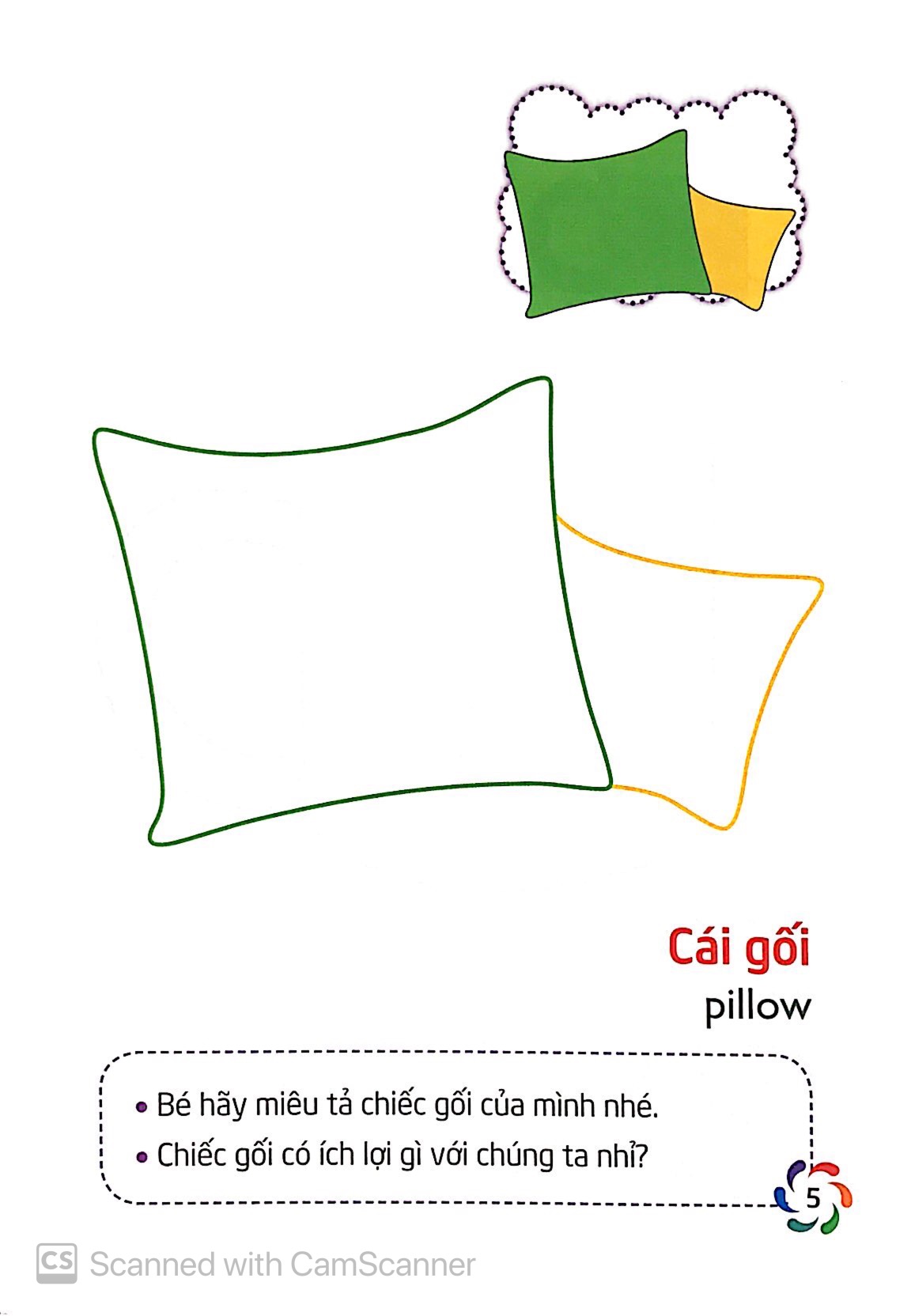 tập tô màu và nhận biết thế giới xung quanh - đồ dùng gia đình