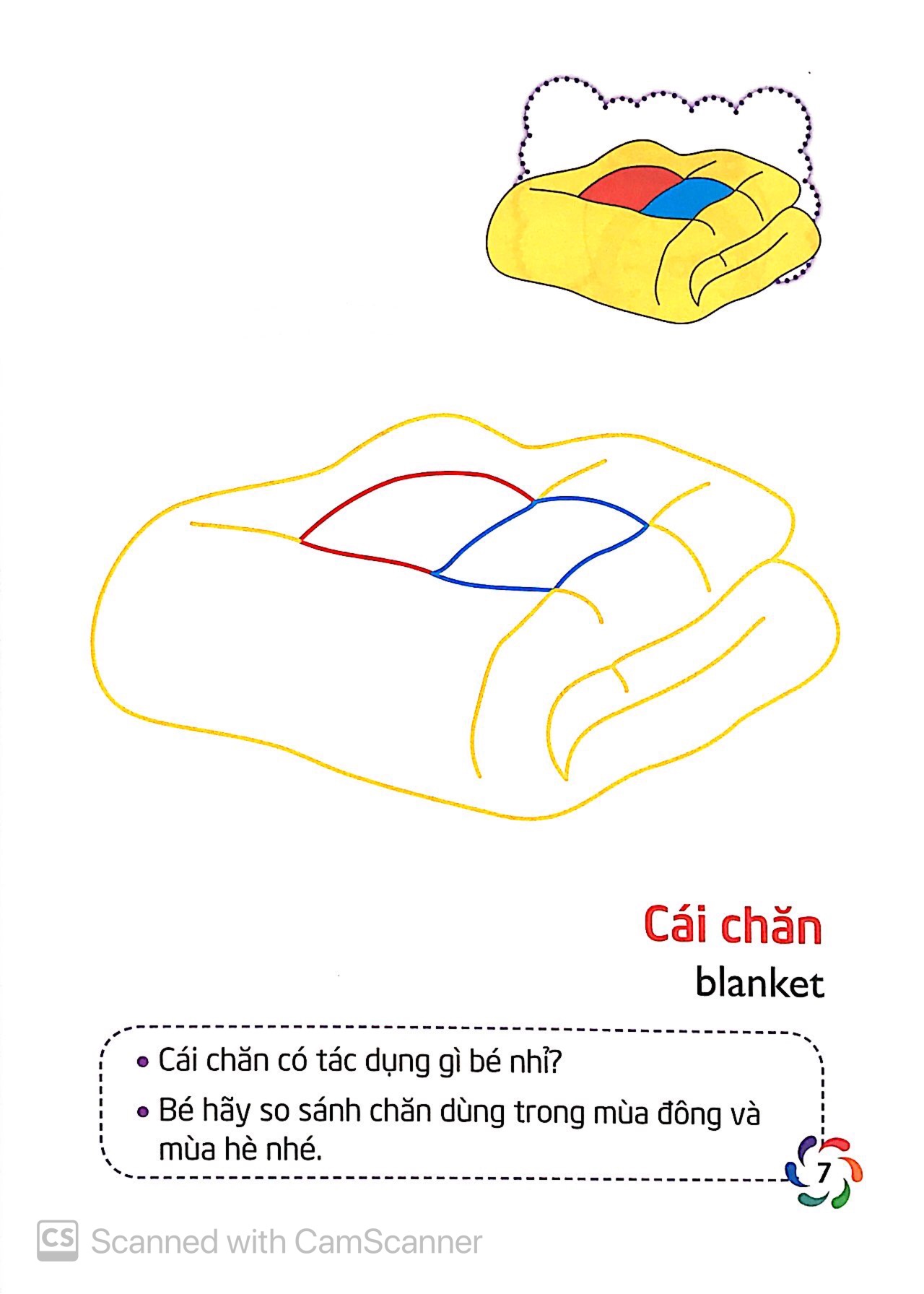 tập tô màu và nhận biết thế giới xung quanh - đồ dùng gia đình