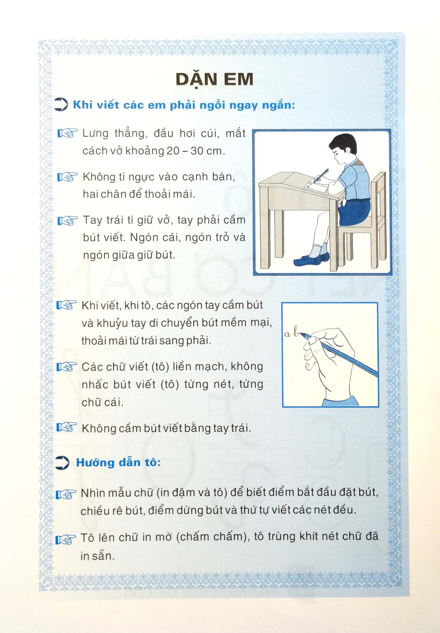 tập tô nét cơ bản