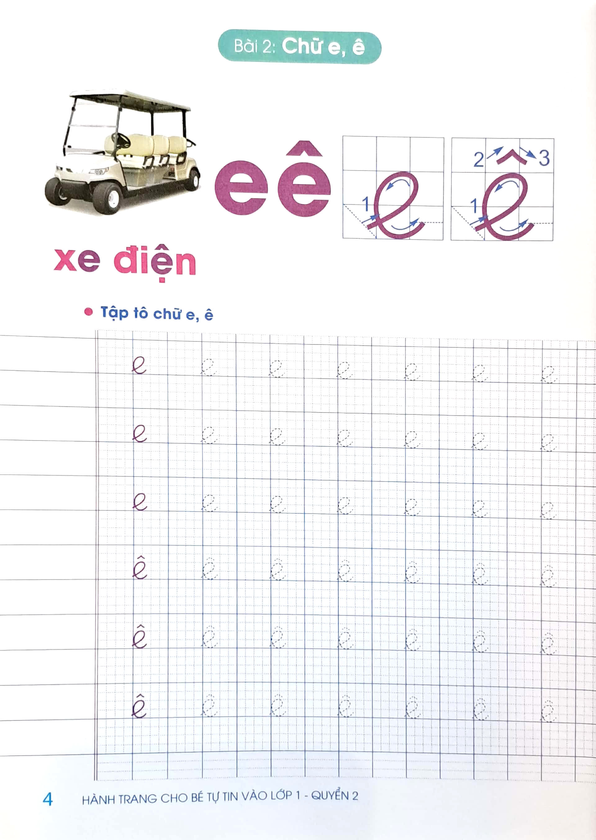 tập tô tập viết chữ - hành trang cho bé tự tin vào lớp 1 - quyển 2