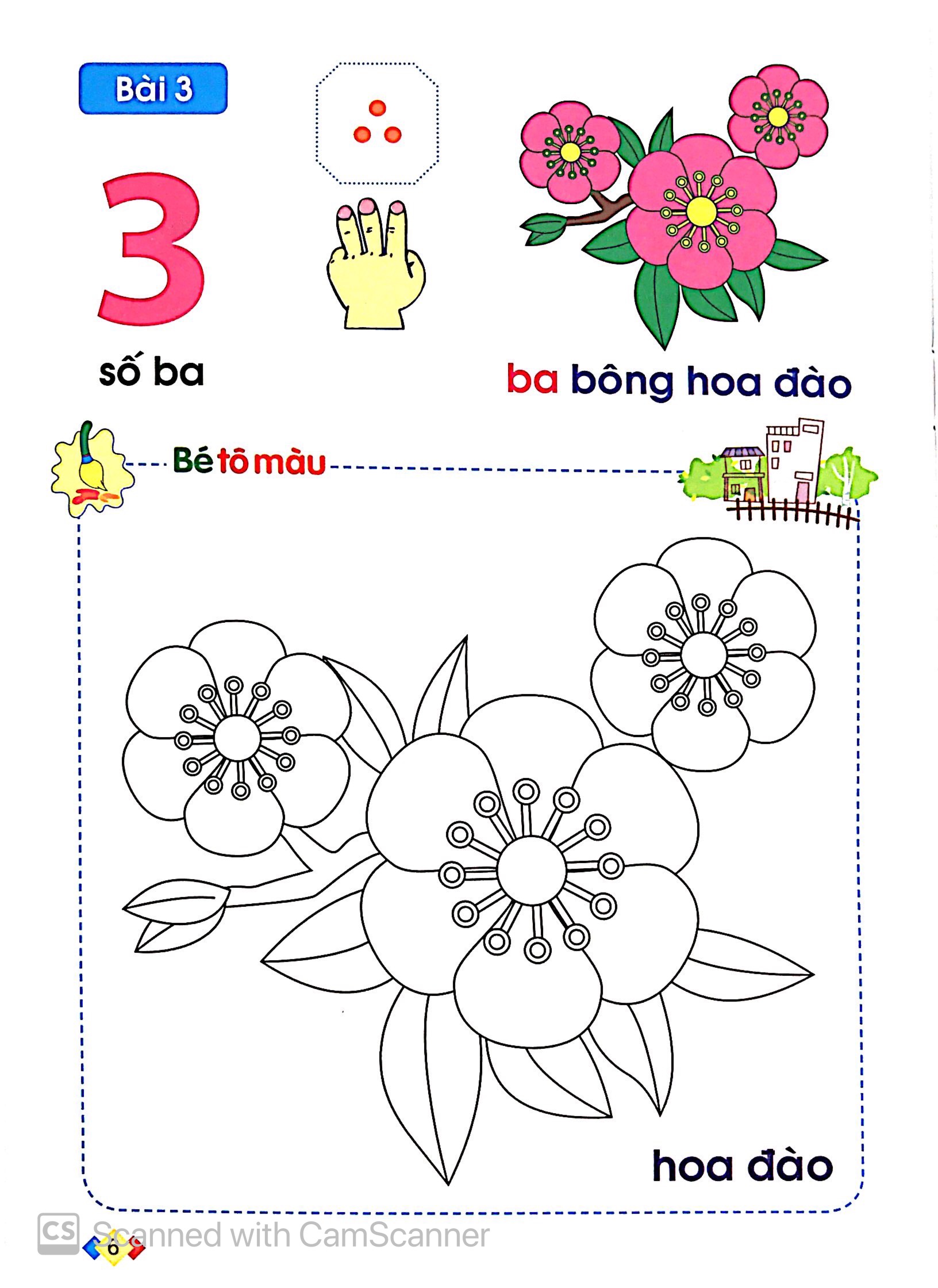 tập tô và làm quen với chữ số