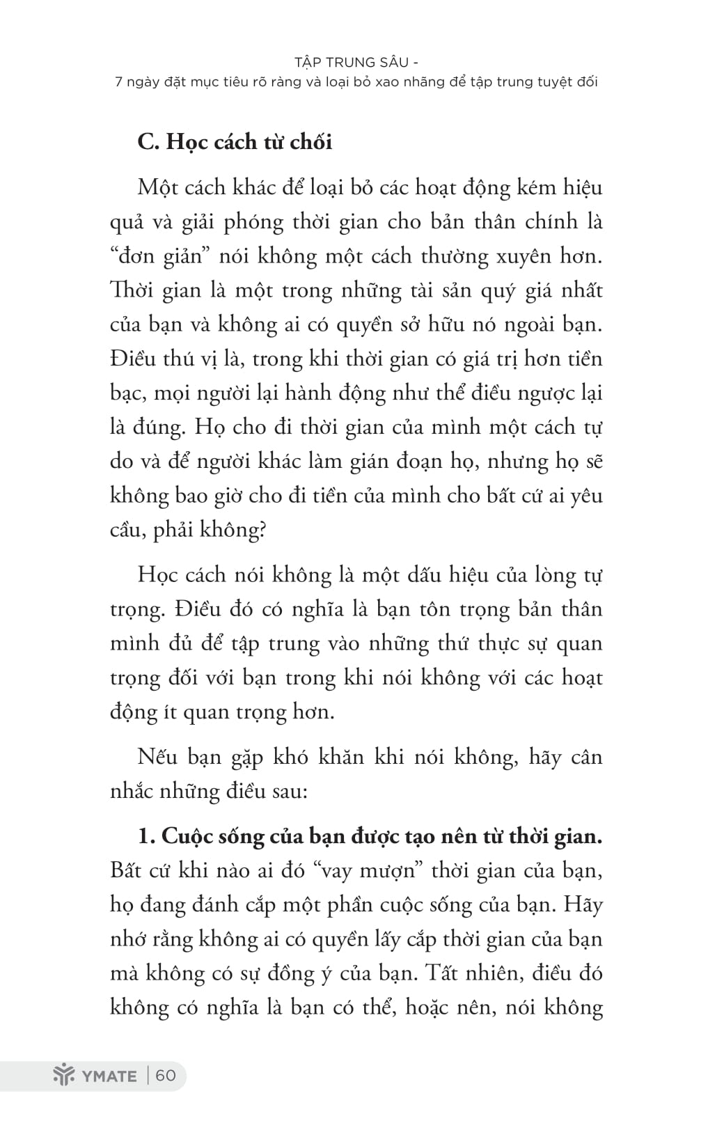 tập trung sâu - 7 ngày đặt mục tiêu rõ ràng và loại bỏ xao nhãng để tập trung tuyệt đối