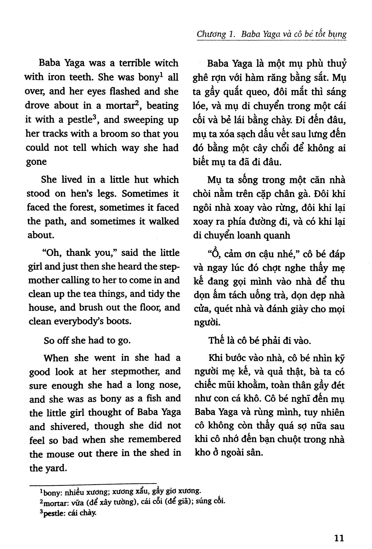 tập truyện cổ tích dân gian nga - mụ phù thủy baba yaga - song ngữ anh-việt (tái bản 2023)