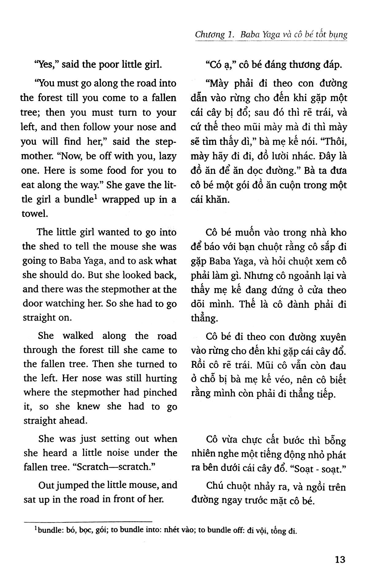 tập truyện cổ tích dân gian nga - mụ phù thủy baba yaga - song ngữ anh-việt (tái bản 2023)