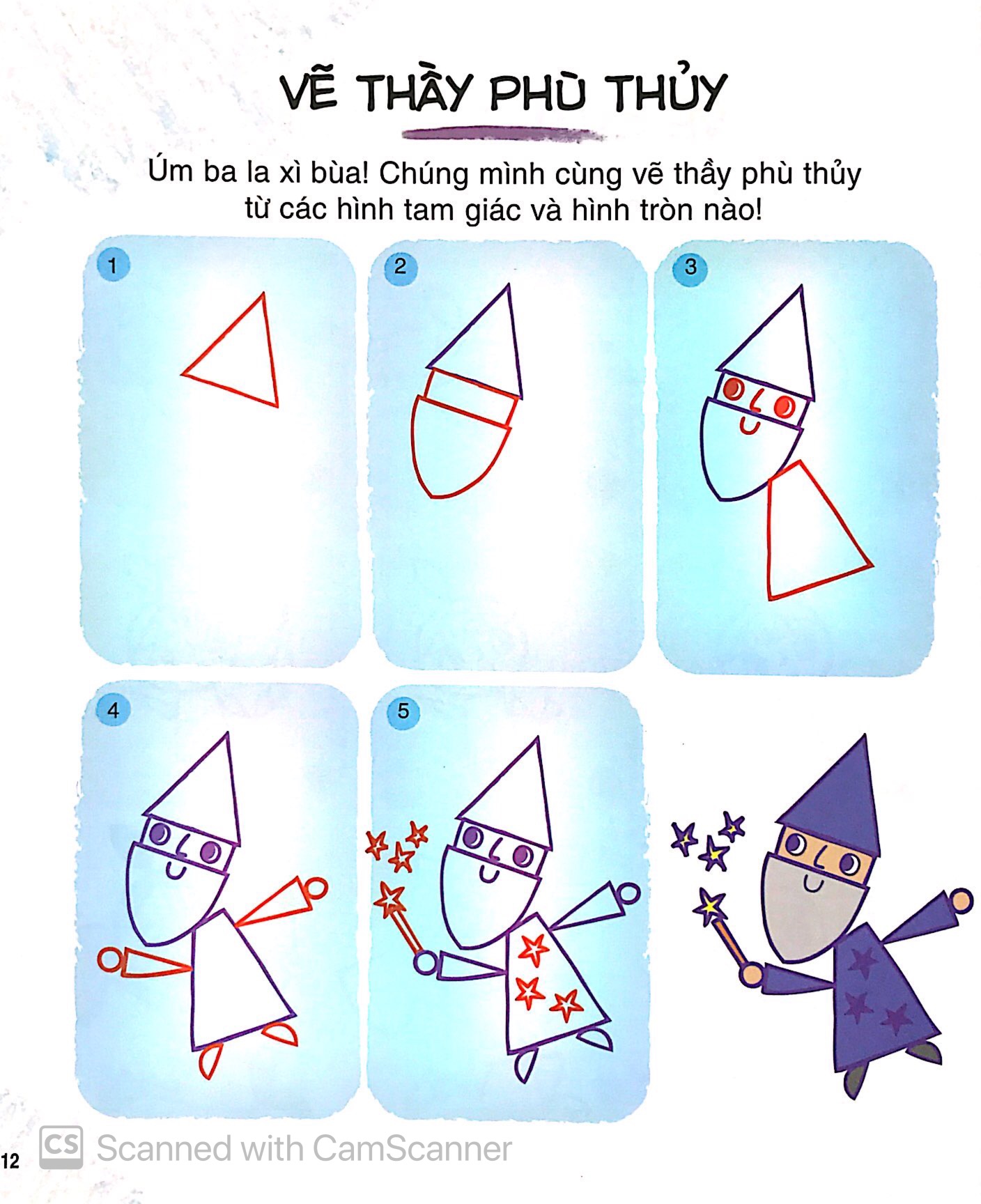 tập vẽ cùng các hình khối đơn giản - phát triển khả năng sáng tạo cho trẻ