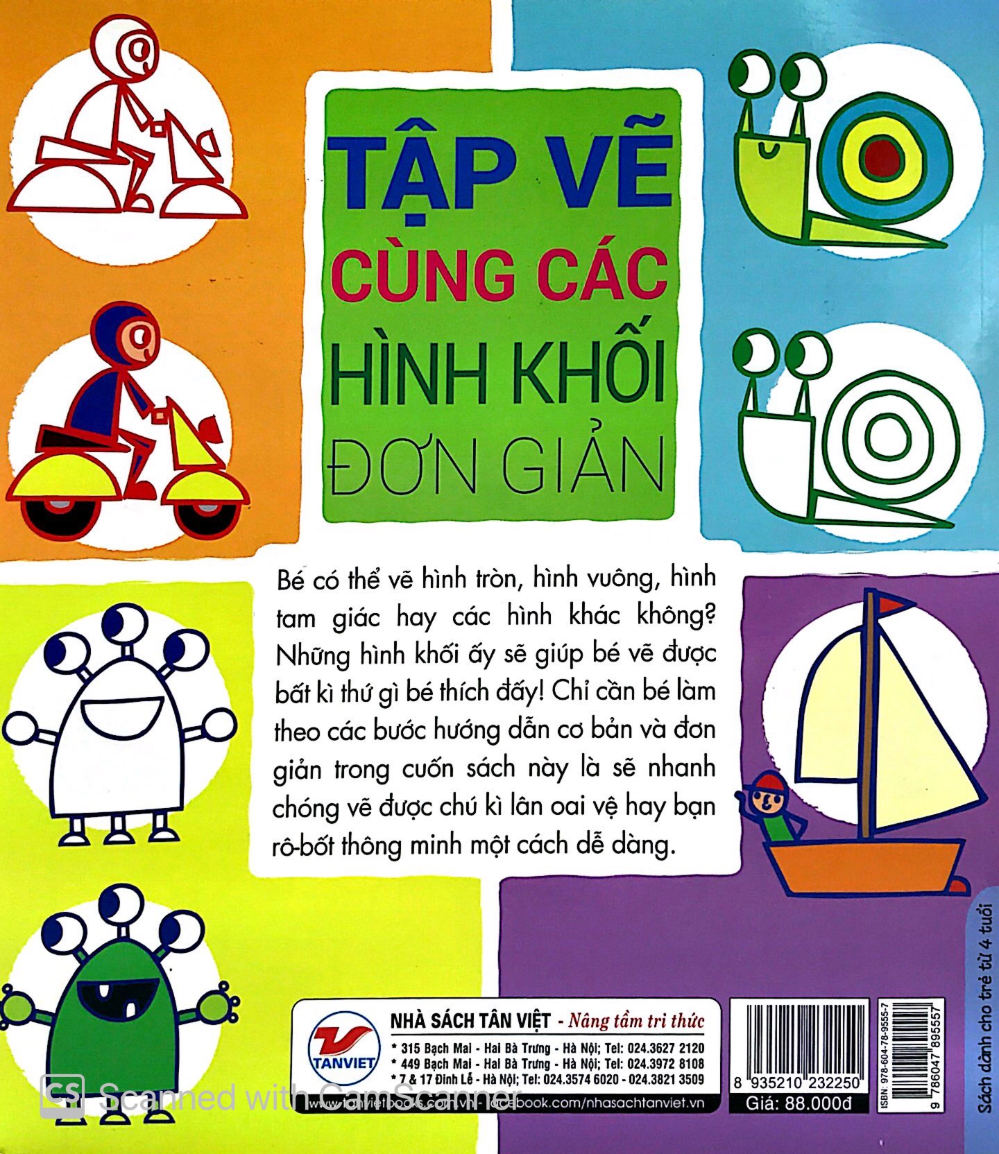 tập vẽ cùng các hình khối đơn giản - phát triển khả năng sáng tạo cho trẻ