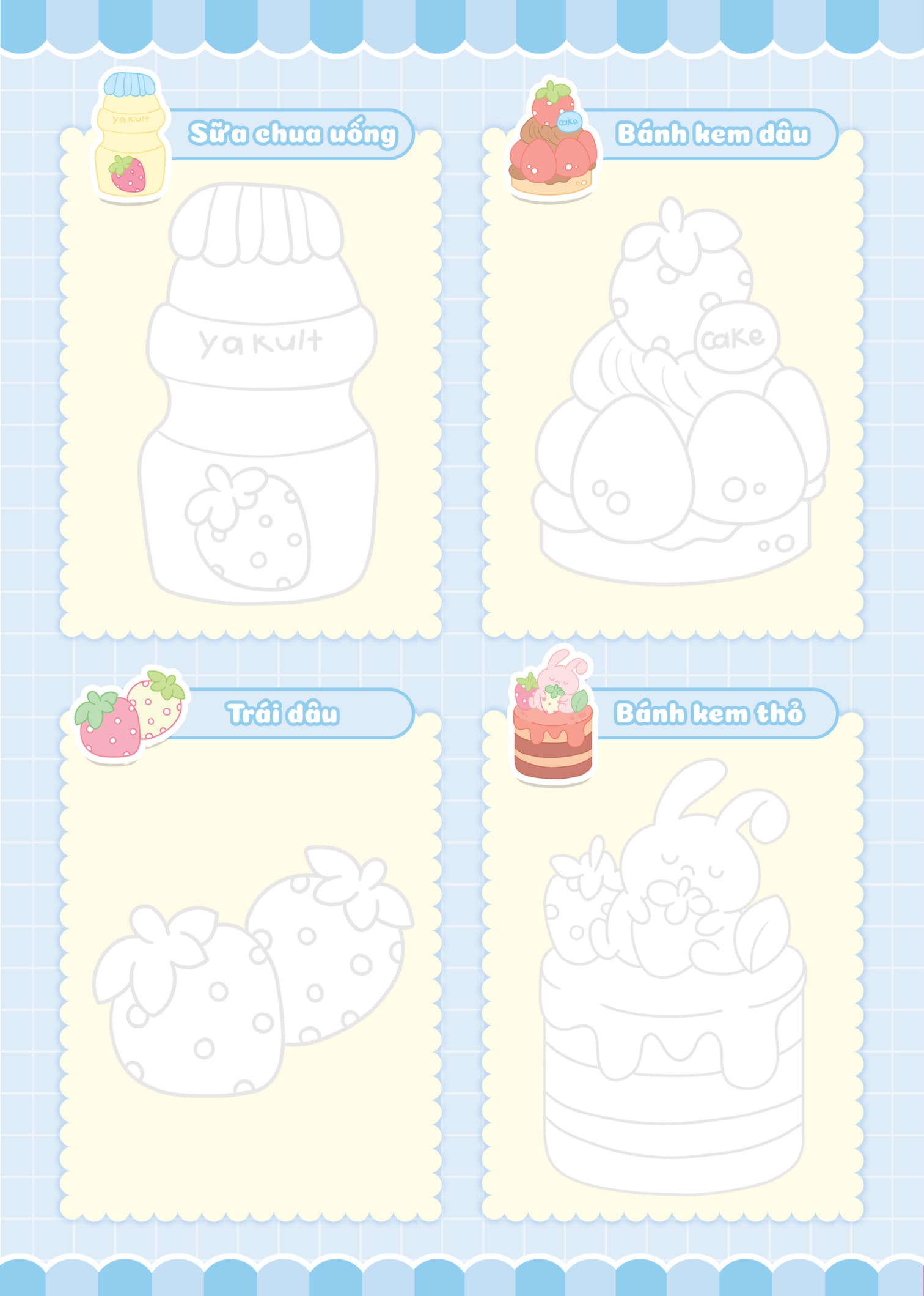 tập vẽ theo nét - khu vườn ẩm thực