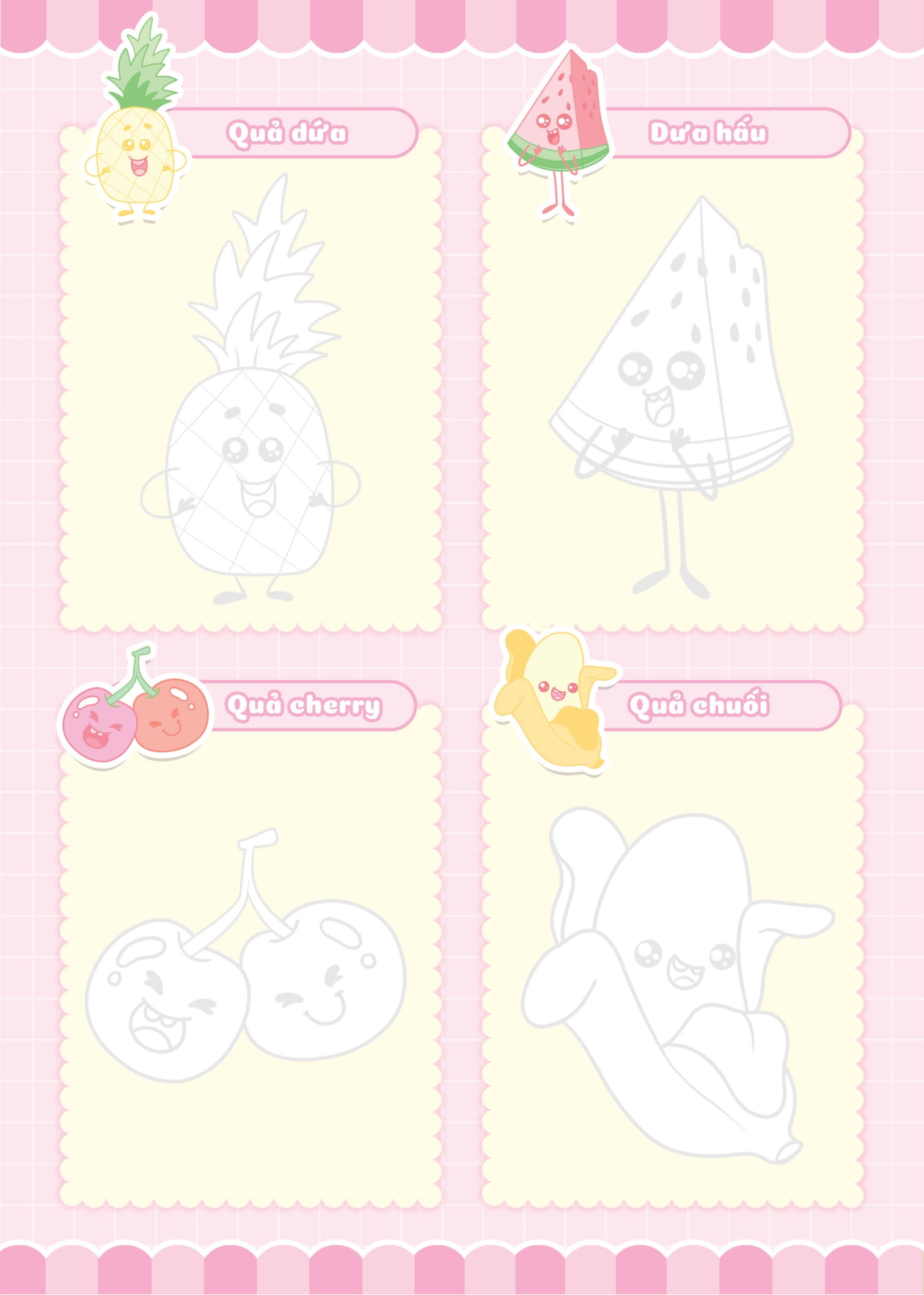 tập vẽ theo nét - khu vườn rau củ