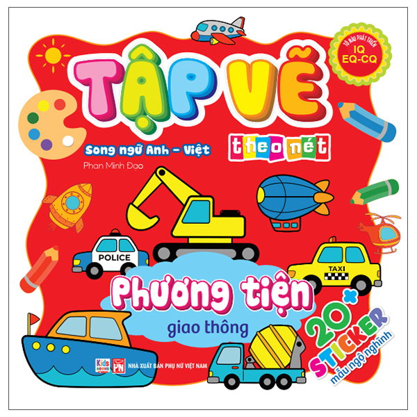 Tập Vẽ Theo Nét - Những Con Vật Đáng Yêu - Song Ngữ Anh-Việt