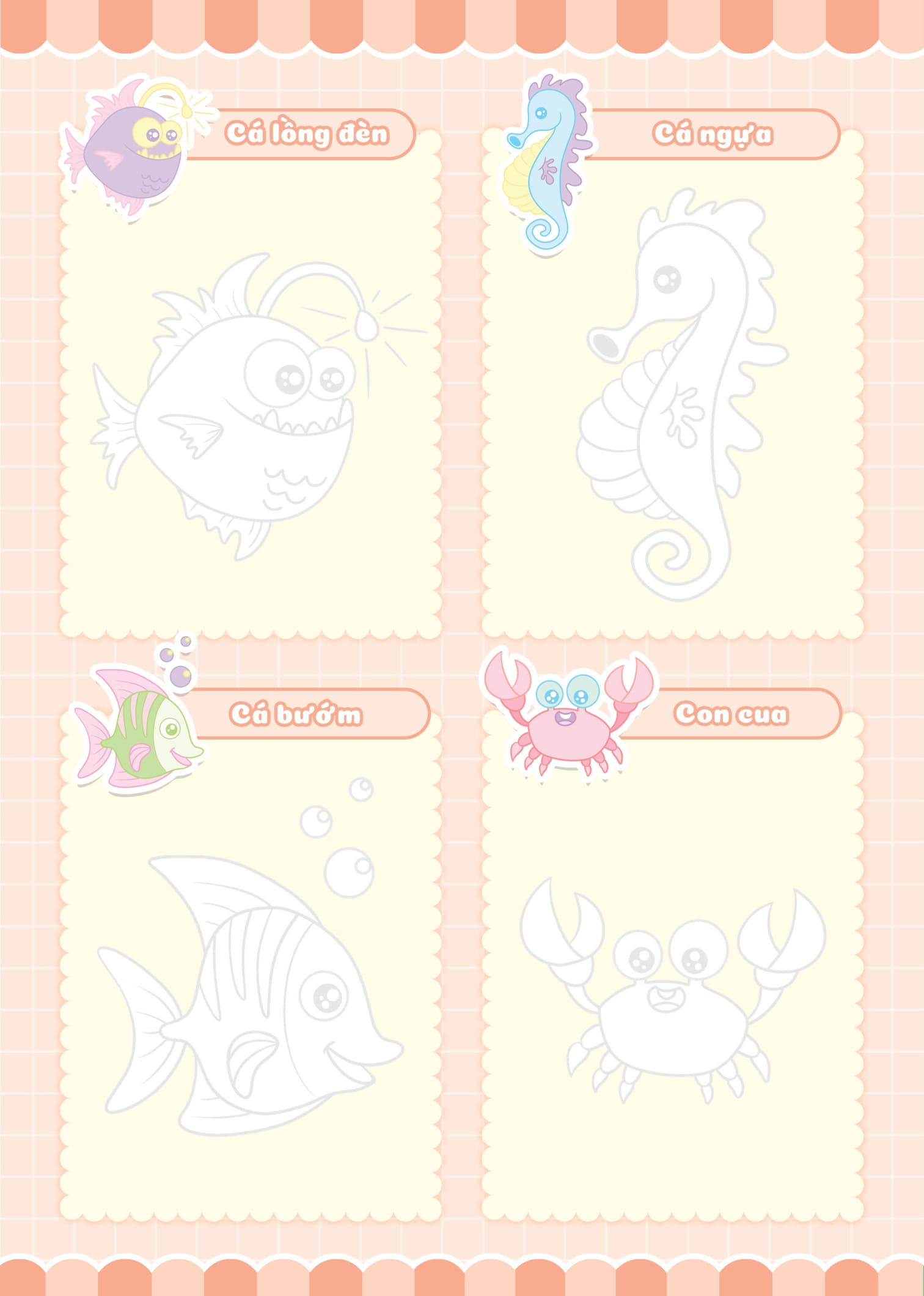 tập vẽ theo nét - thế giới đại dương