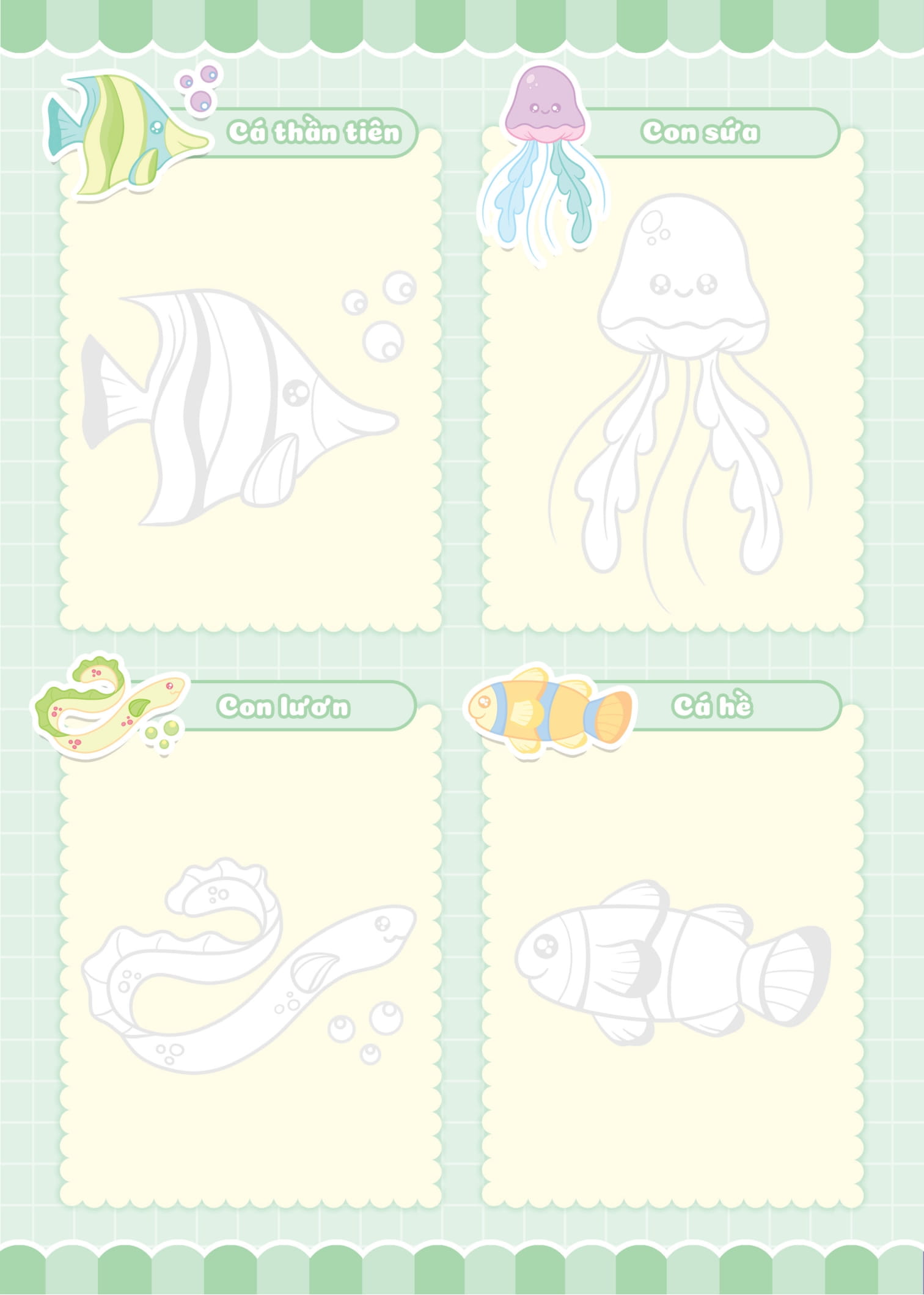 tập vẽ theo nét - thế giới đại dương