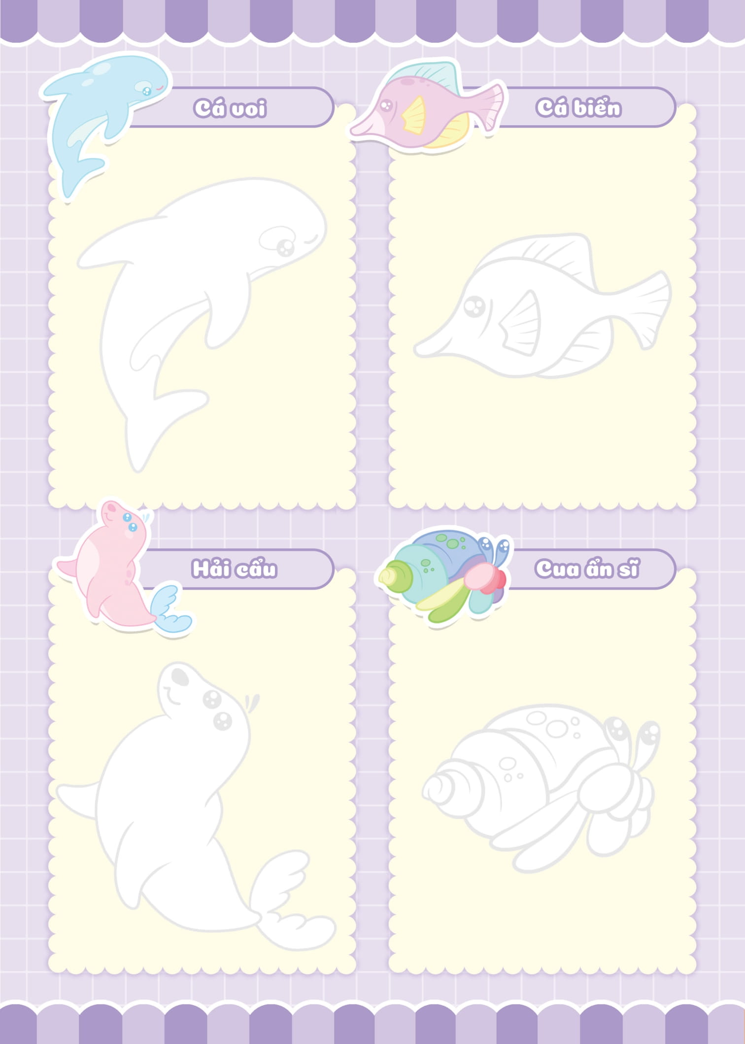 tập vẽ theo nét - thế giới đại dương