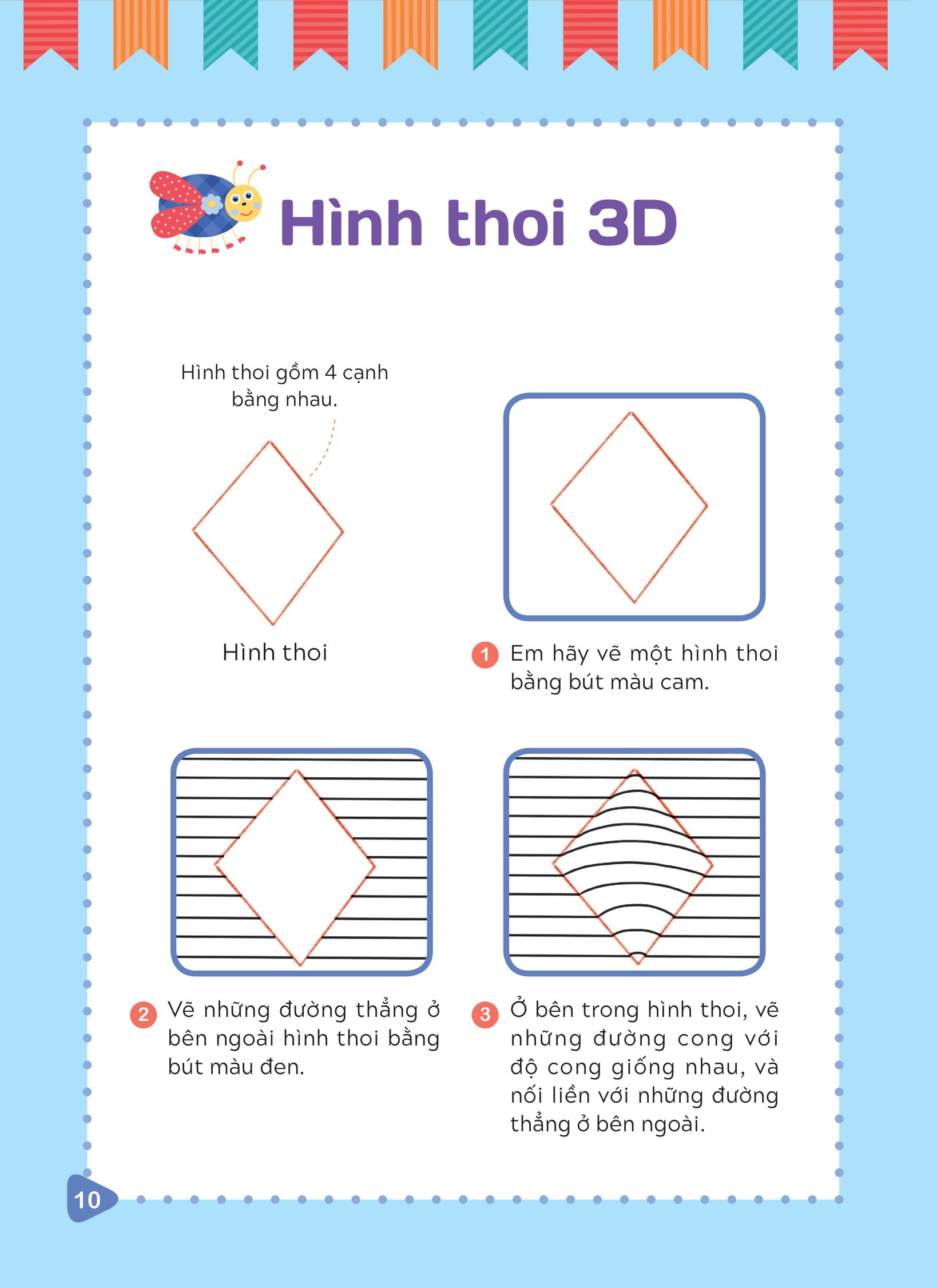 tập vẽ tranh 3d - khơi nguồn sáng tạo - cấp độ 1 - hình dạng cơ bản