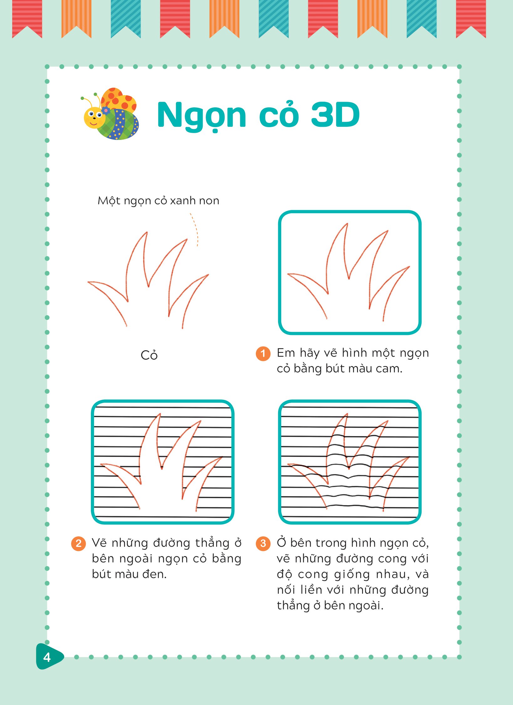 tập vẽ tranh 3d - khơi nguồn sáng tạo - cấp độ 3 - thực vật